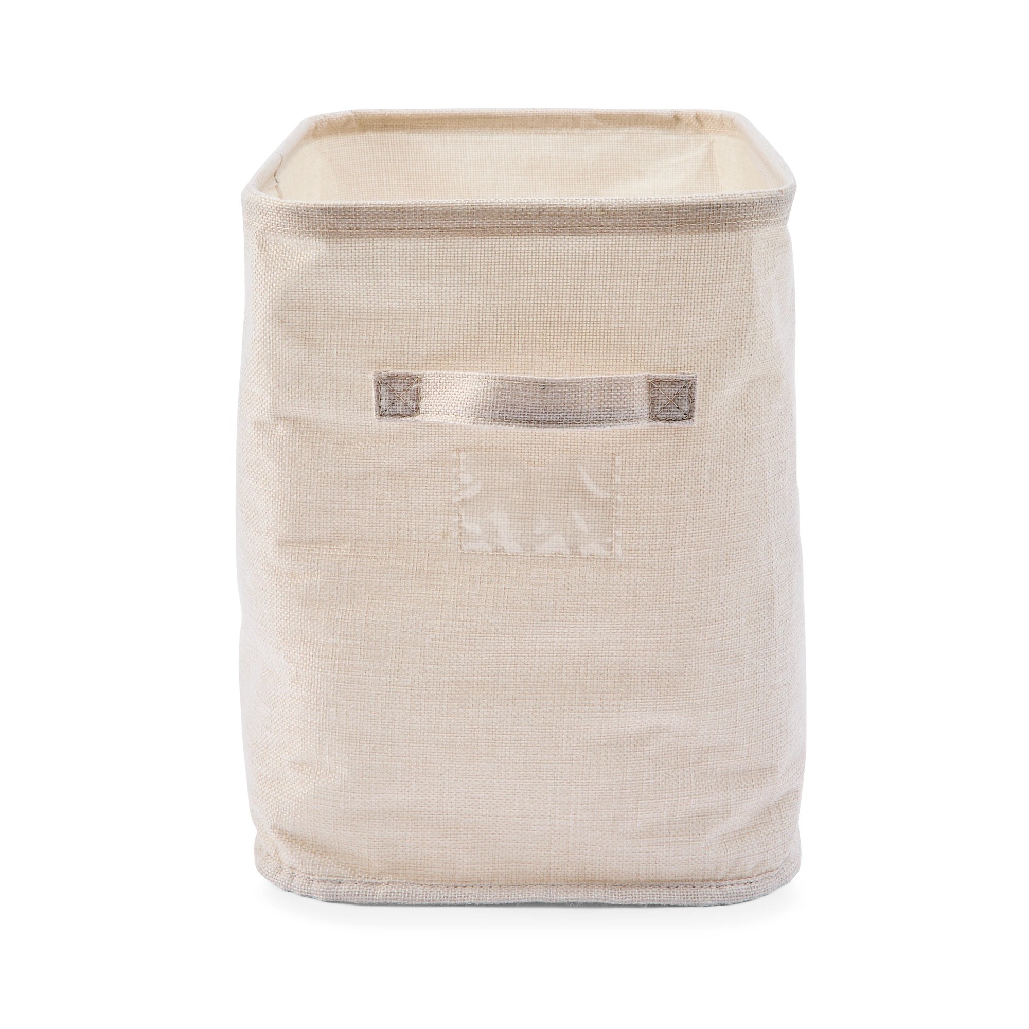 5 Linen Look Tall Narrow Organiser - Beige, 5 of 9