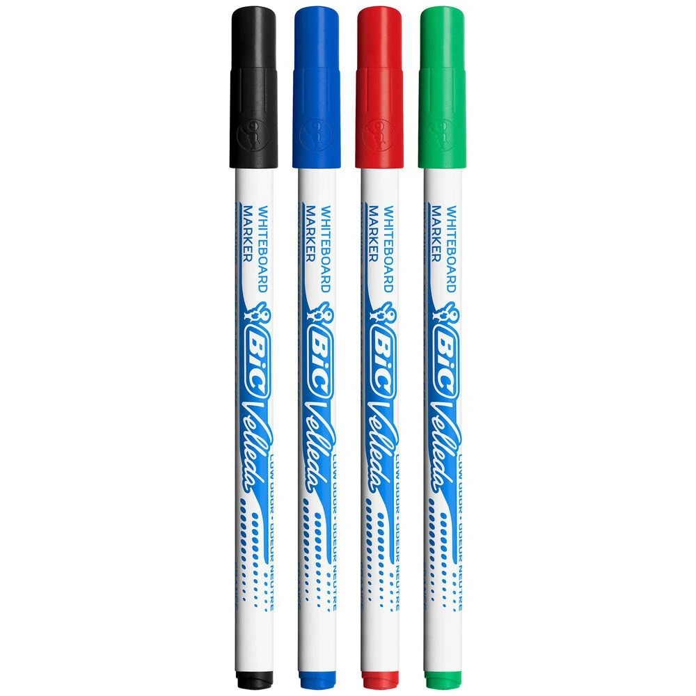 2 BIC Velleda 1721 Whiteboard Markers Assorted 4 Pack, 2 of 4