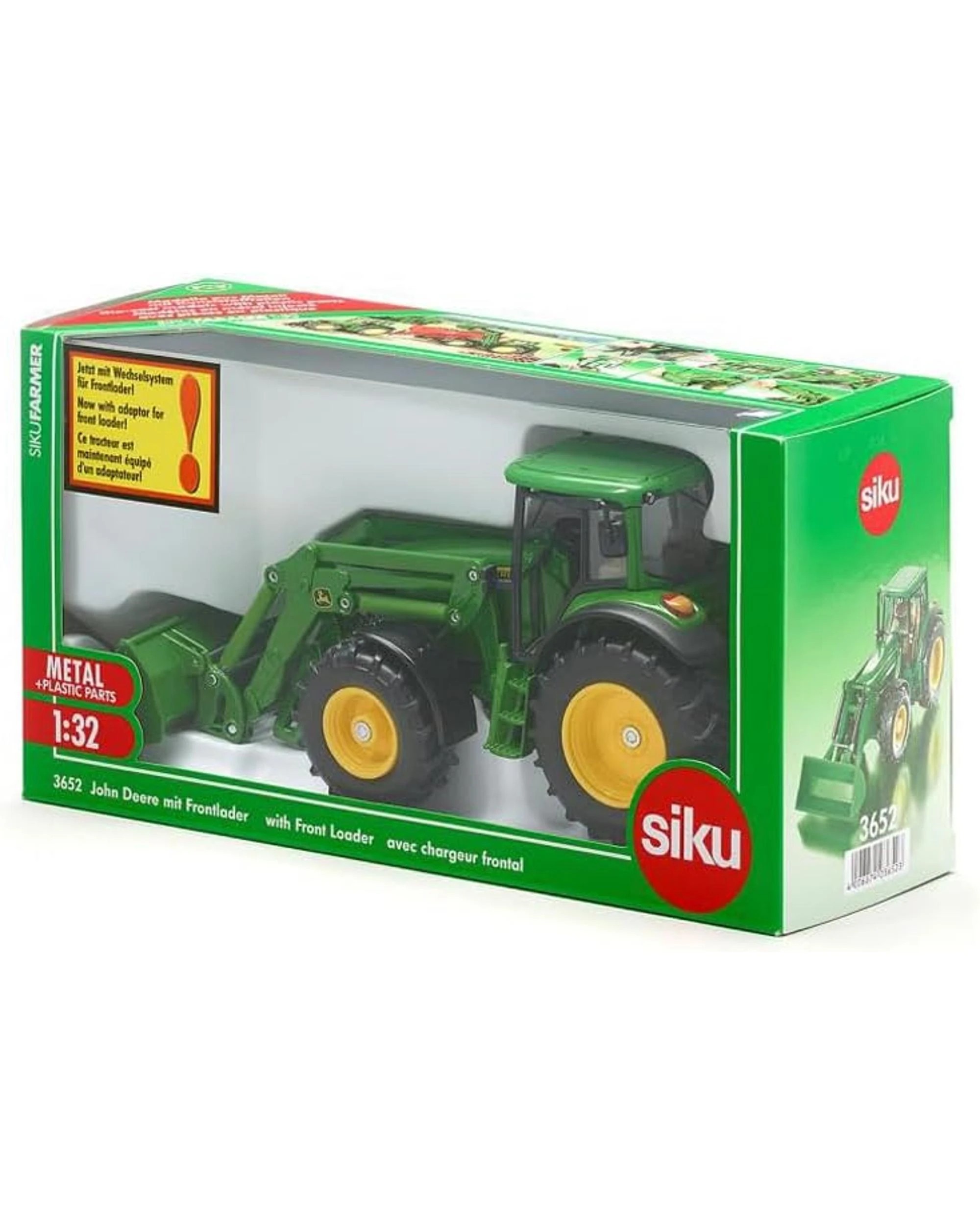 5 Siku Farmer John Deere with Front Loader 1:32 Scale, 5 of 5