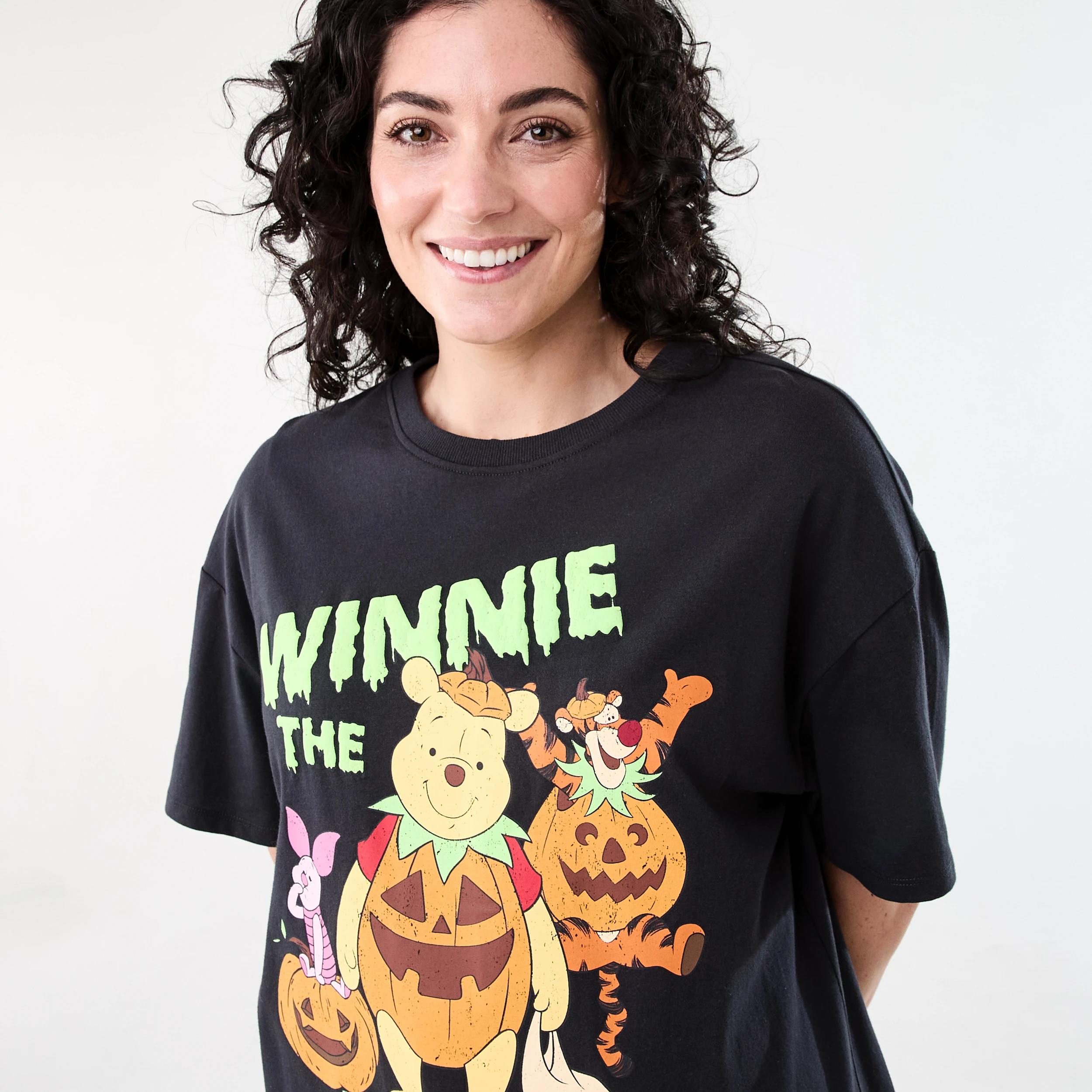 4 Winnie the Pooh License Halloween Short Sleeve T-shirt WINNIE BOO DEEP GREY, 4 of 5