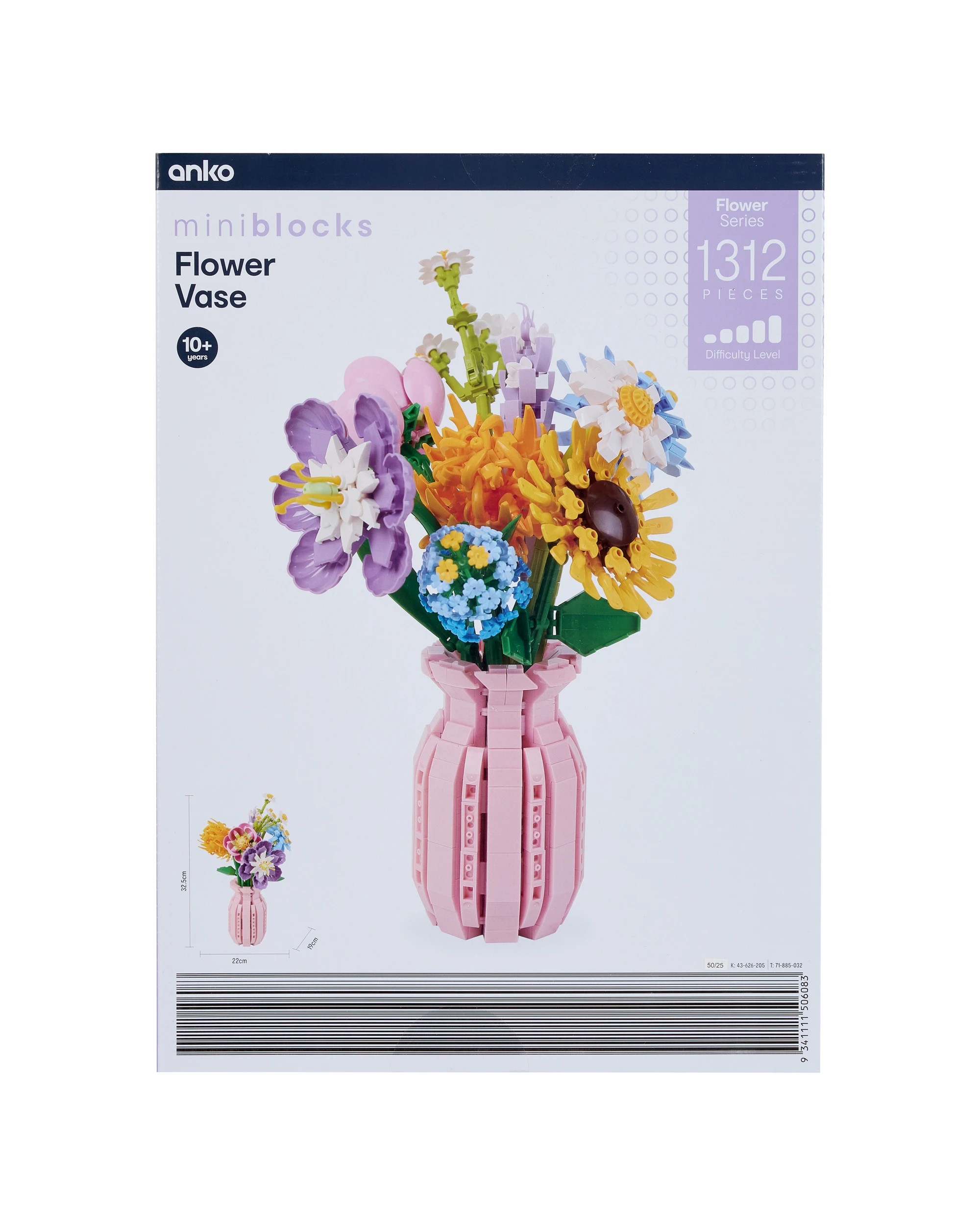 6 1312 Piece Mini Blocks Flower Series: Flower Vase, 6 of 6