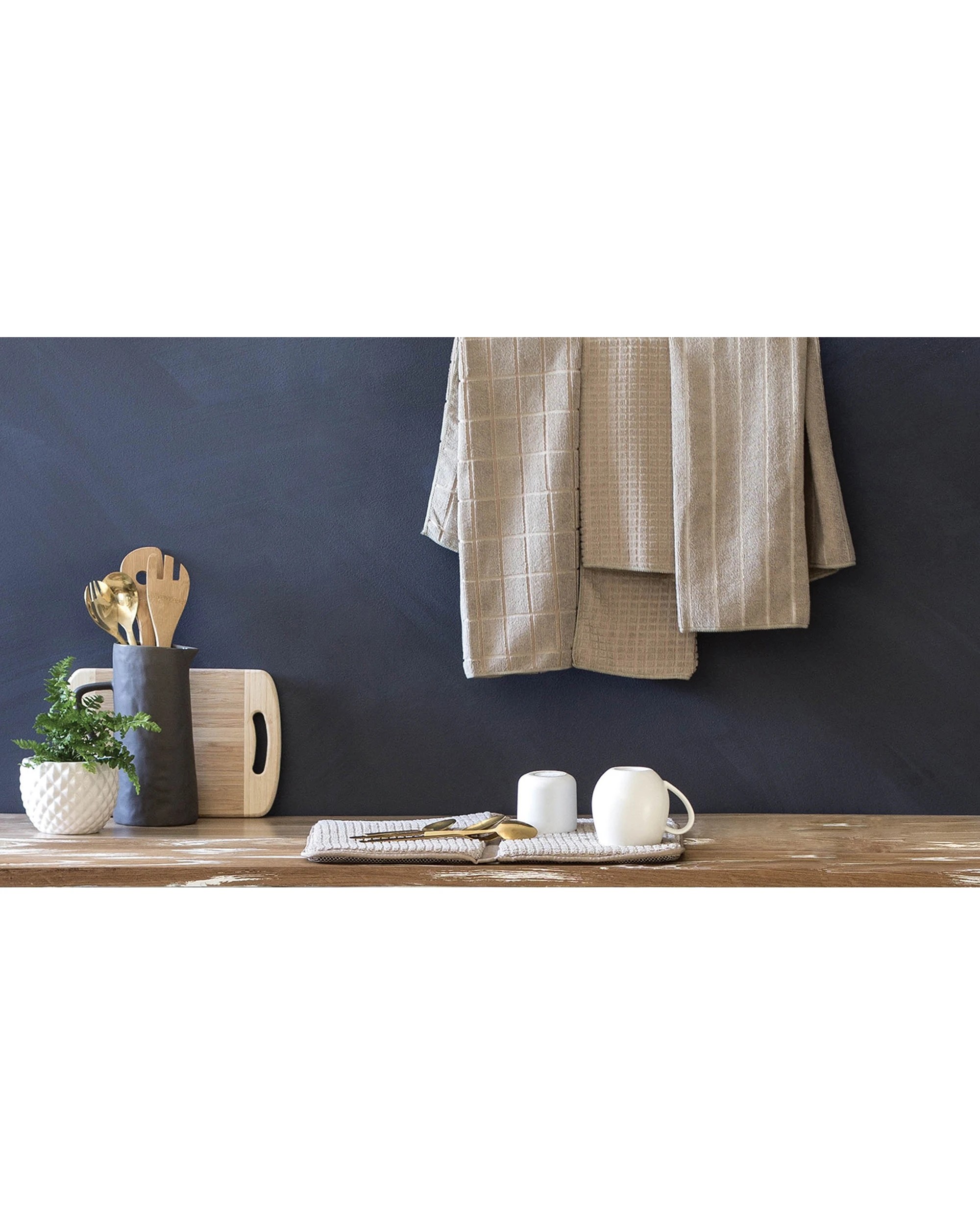 3 Bambury Kitchen Organisation Microfibre Deluxe Dish Drying Mat Mocha 2PK - Brown, 3 of 5