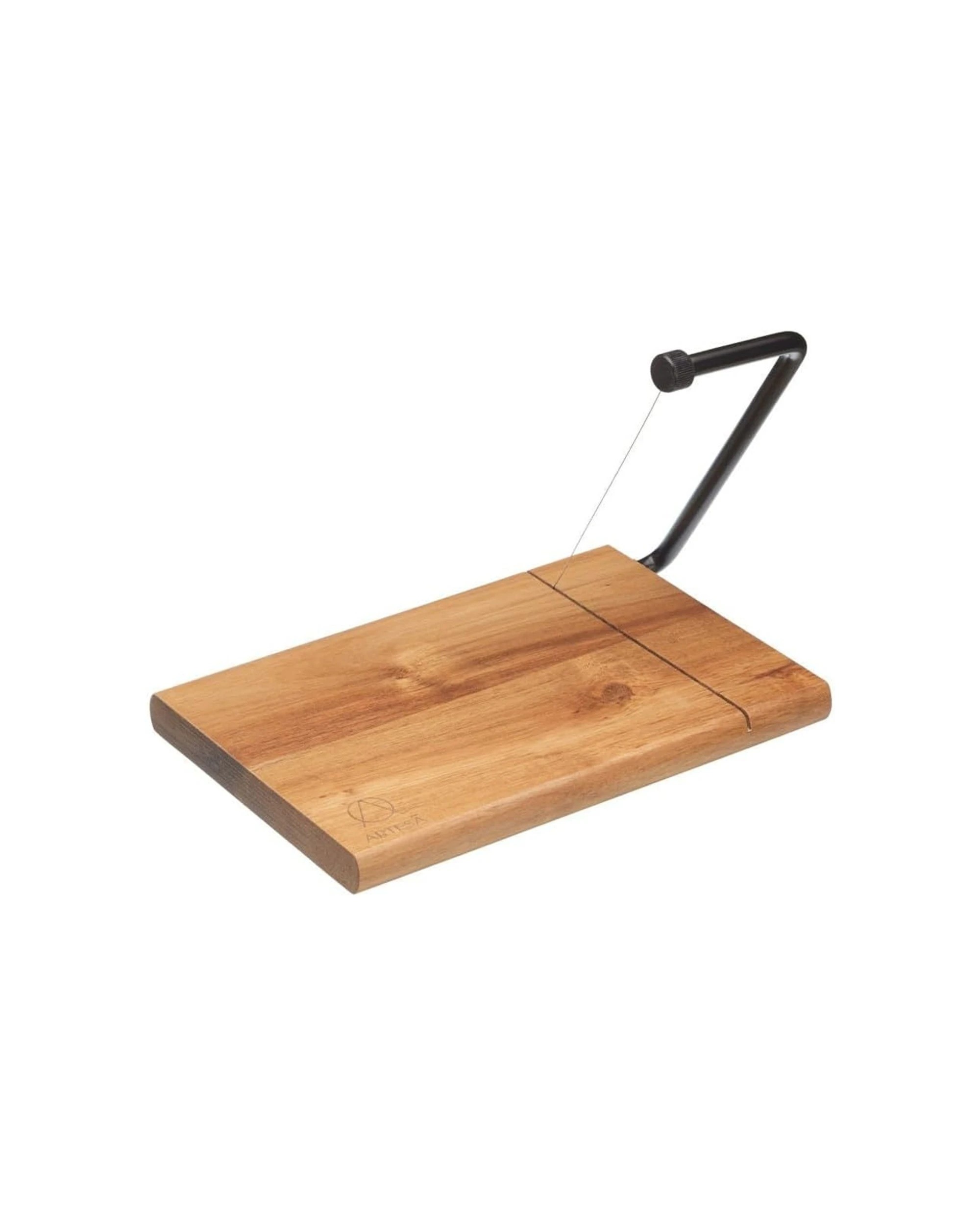 1 Artesa Cheese Slicer On Wooden Board Acacia Wood Stainless Steel 26x18cm - Natural, 1 of 5