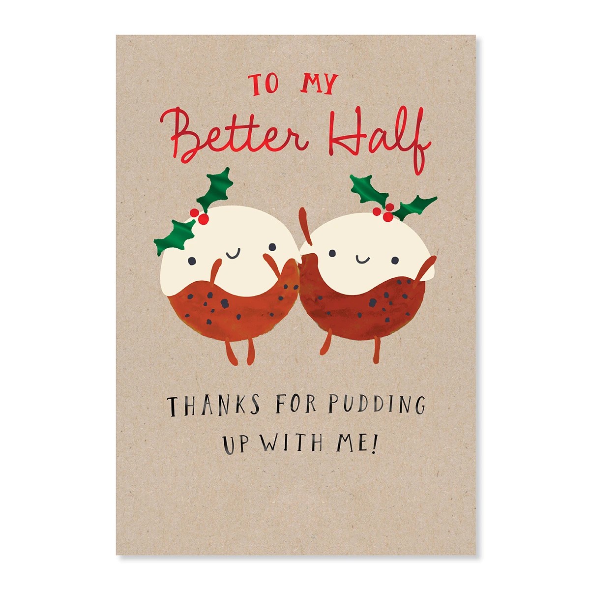 3 Hallmark Christmas Card - Better Half Puddings, 3 of 3