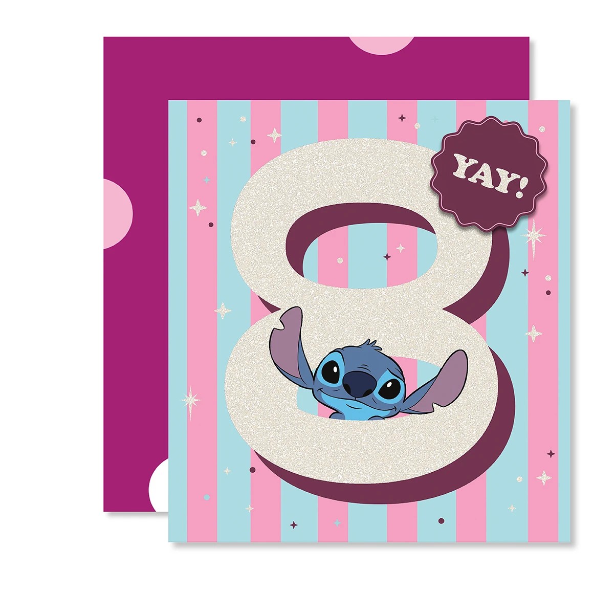 1 Hallmark 8th Birthday Card - Stitch, 1 of 3