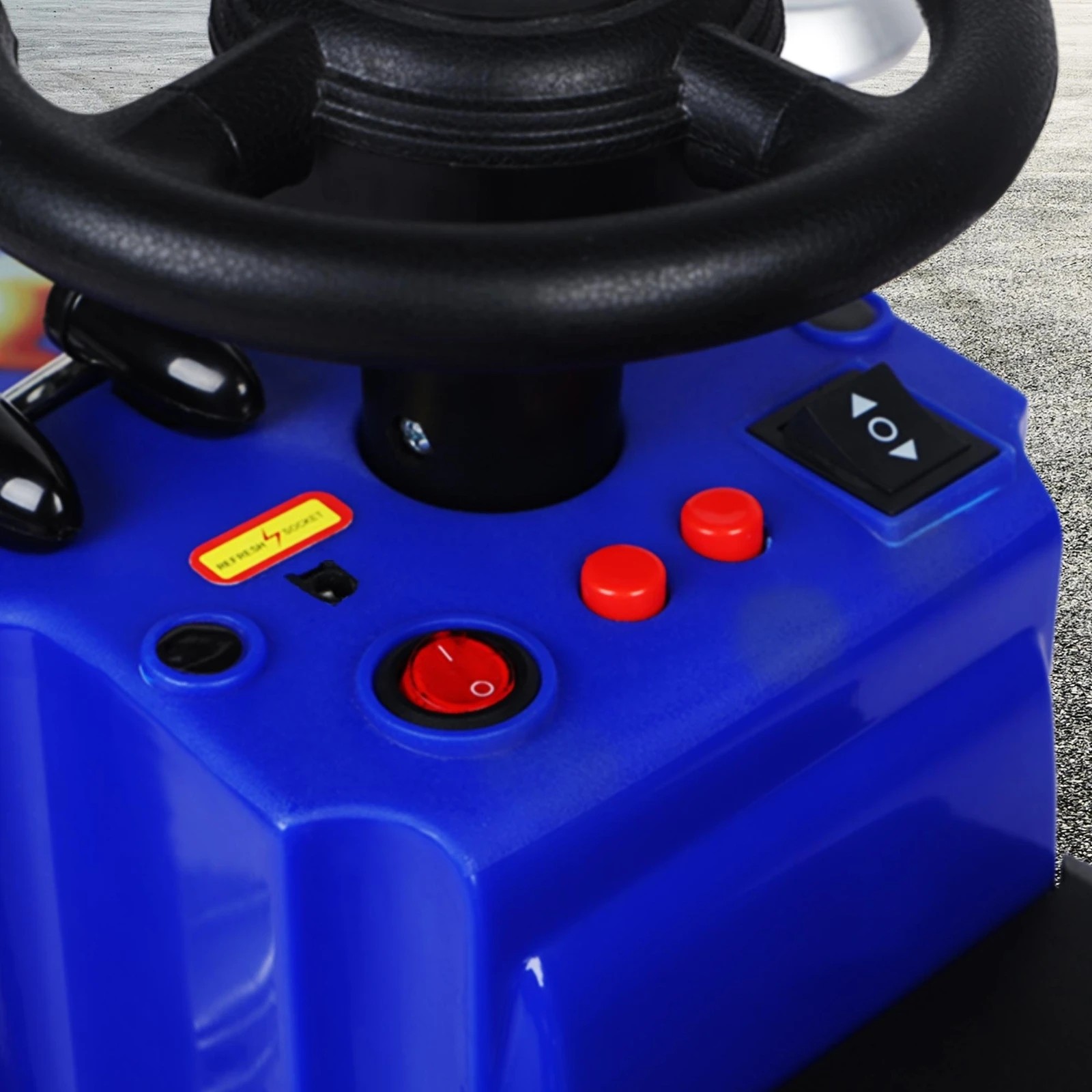 6 Alfordson Kids Ride On Car Electric Toy Truck 25W Motor w/ LED Lights - Blue, 6 of 9