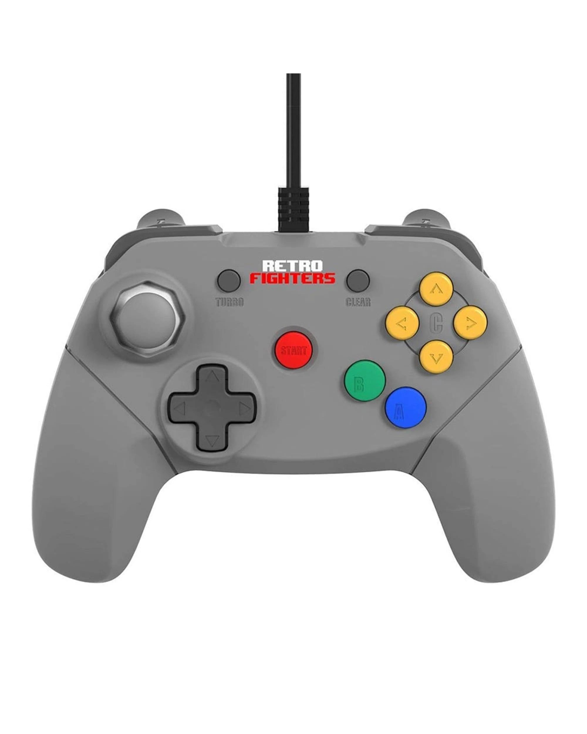 1 Retro Fighters Brawler64 Gamepad for Nintendo 64 - Original Grey - Grey, 1 of 3