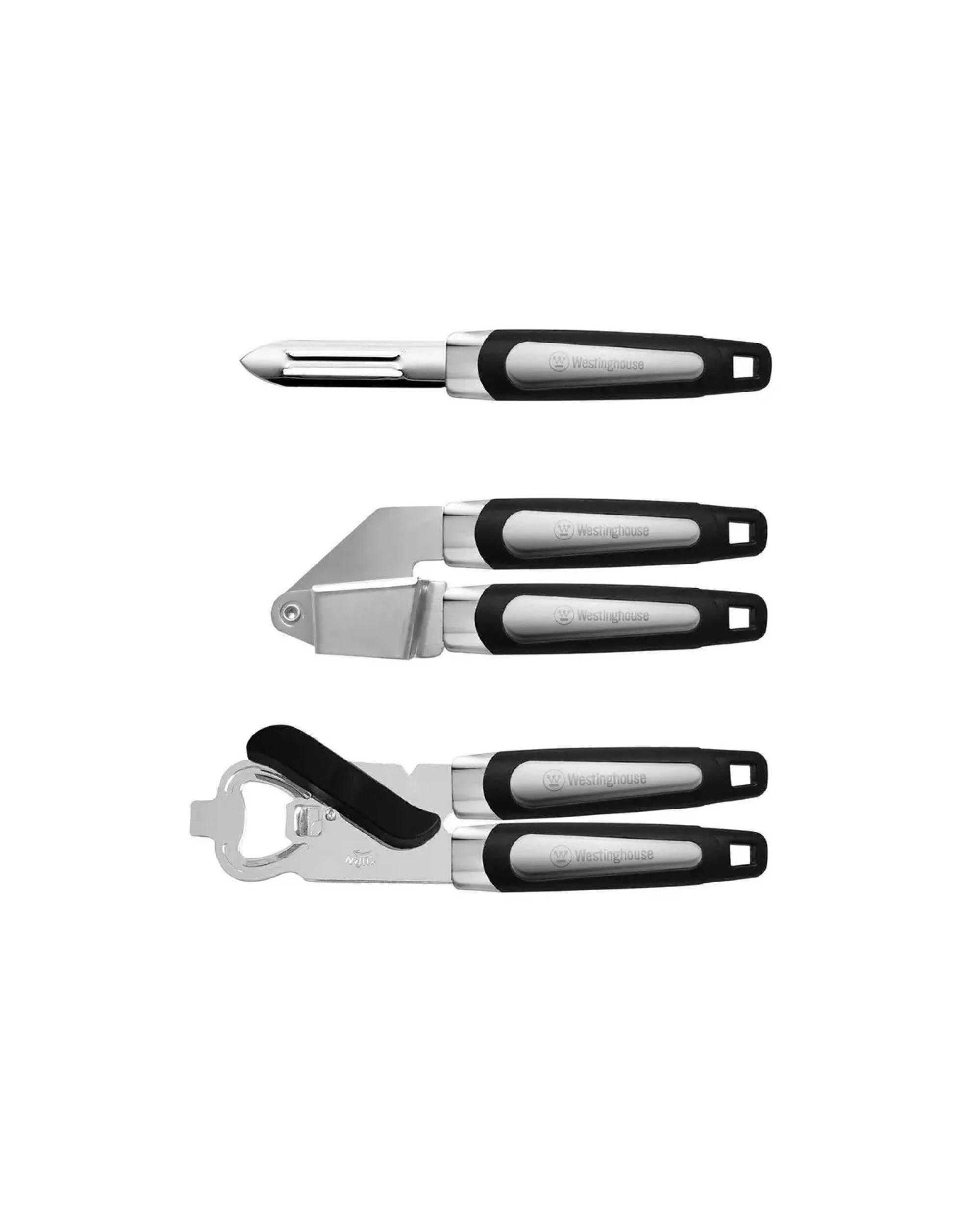 7 Westinghouse 8-Piece Stainless Steel Kitchen Tool Set with Can Opener, Garlic Crusher, and Me, 7 of 9