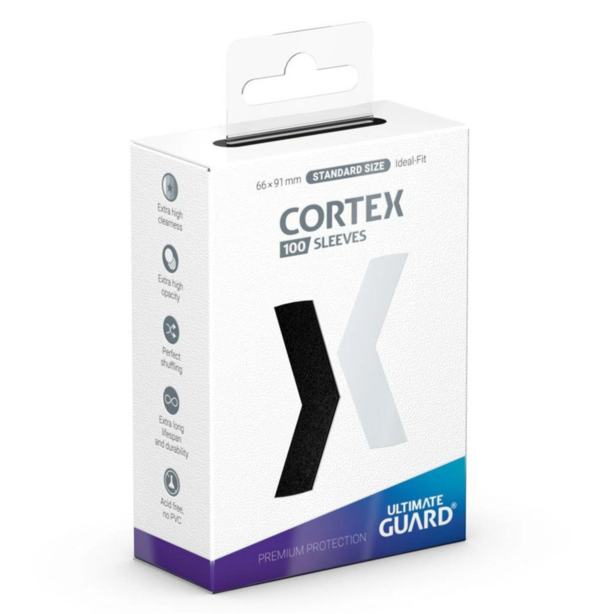 1 Ultimate Guard TCG - CORTEX Trading Card Sleeves 100-Pack - Black, 1 of 2