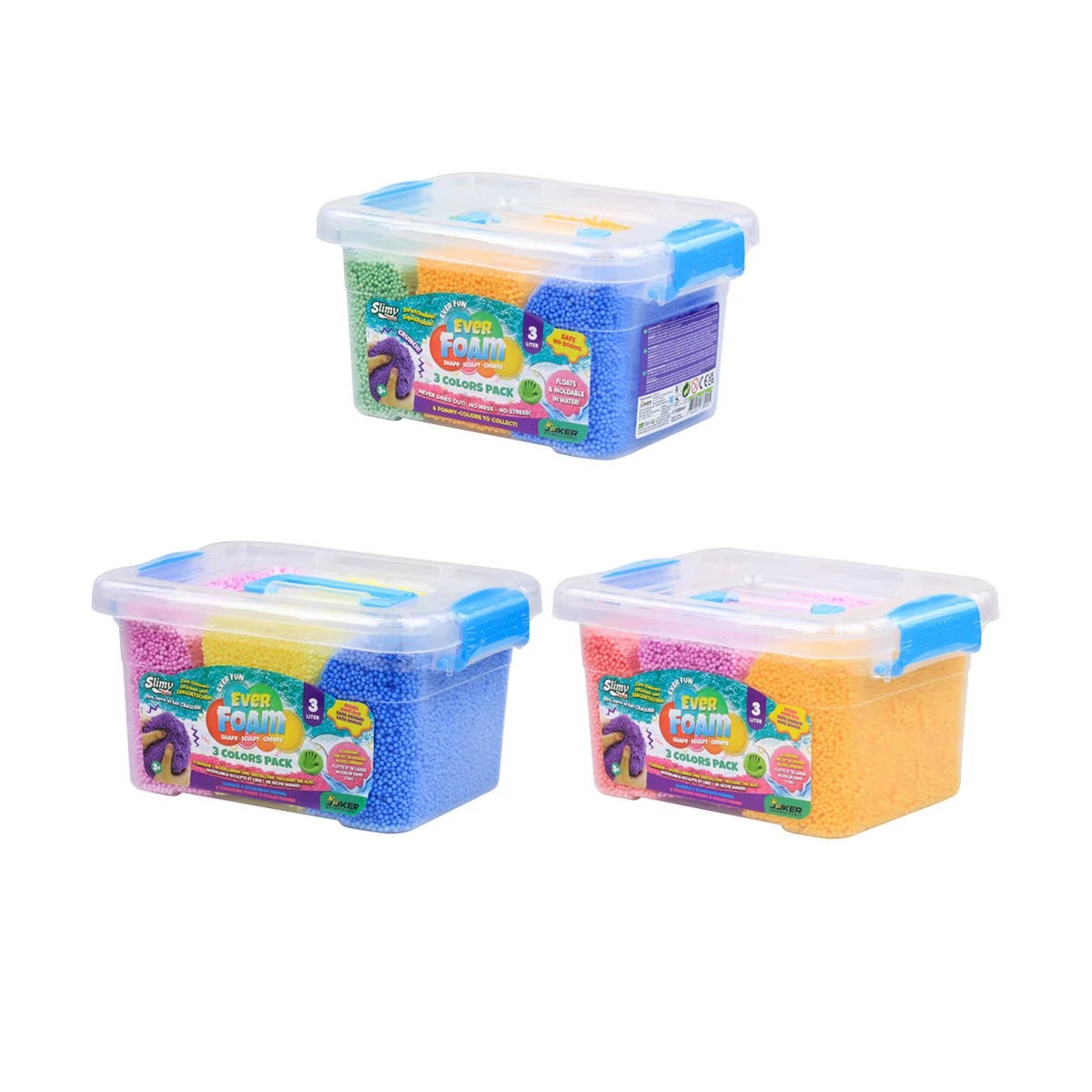3 Slimy 3 Colours Pack Ever Foam - Assorted, 3 of 3