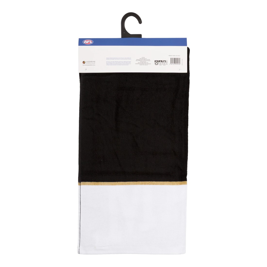 4 AFL Collingwood Magpies Cotton Beach Towel, 4 of 4