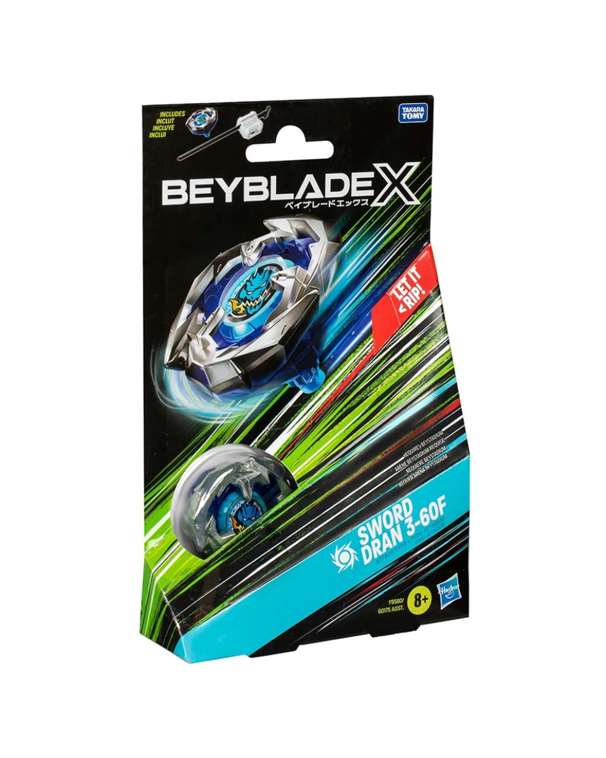 1 Beyblade X Sword Dran 3-60F Starter Pack, 1 of 1
