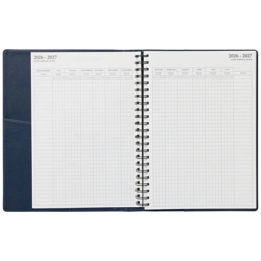 5 J.Burrows A4 Day to Page Executive FY26/27 Diary Navy, 5 of 7