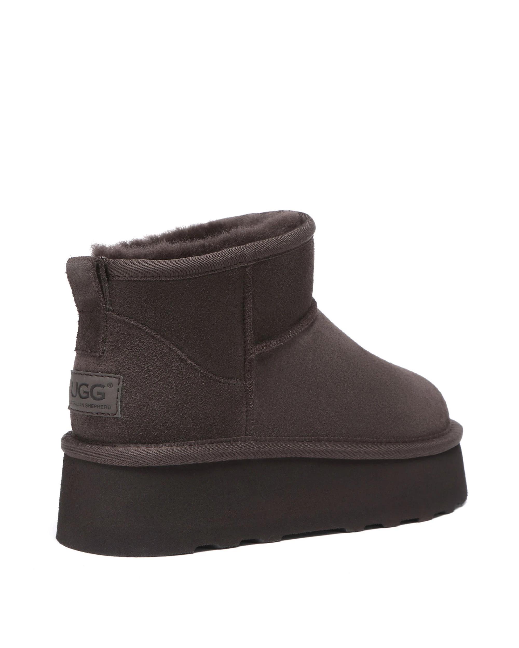 3 Australian Shepherd UGG Womens Ronnie Thick Bottom Platform CHOCOLATE, 3 of 5