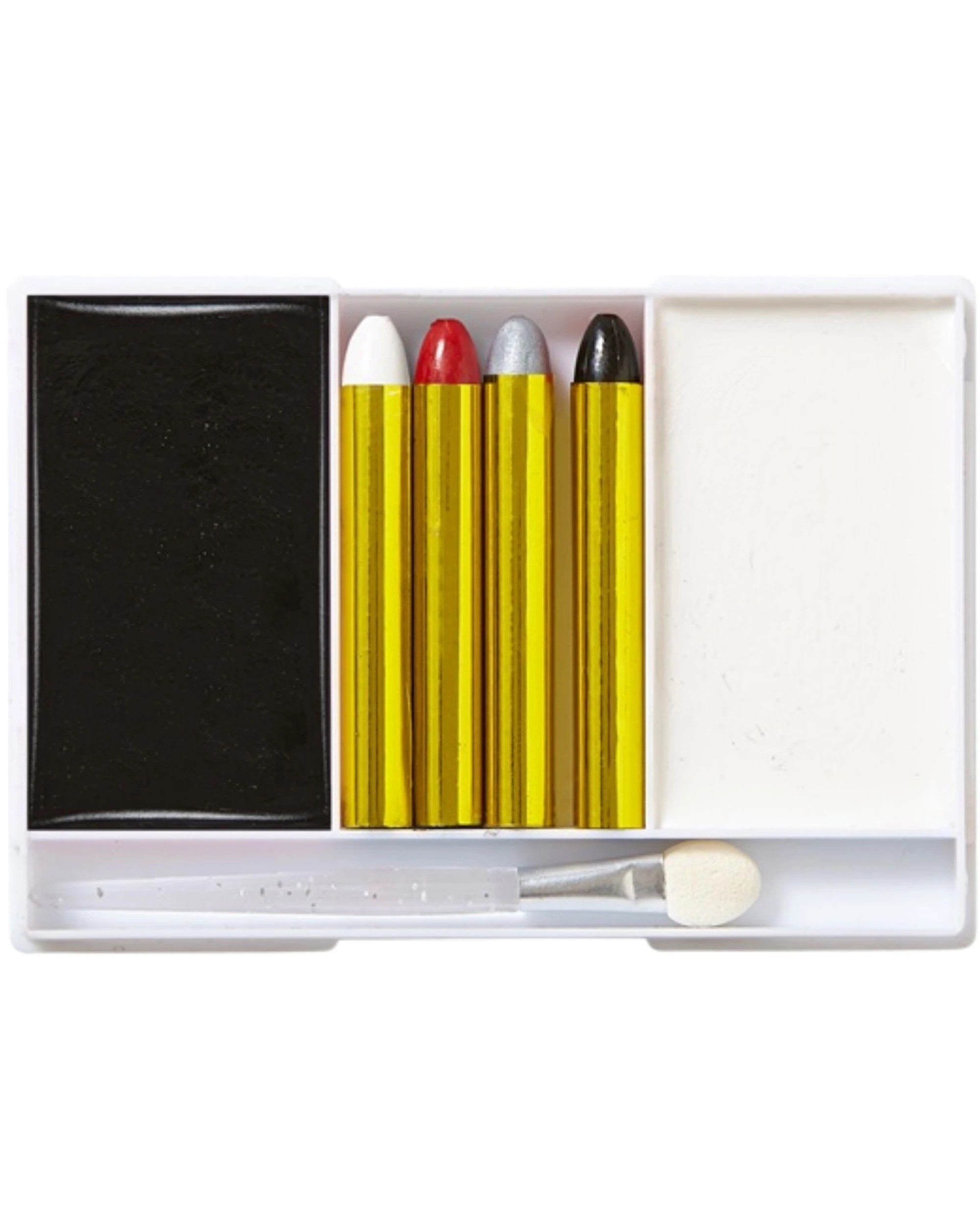 1 Widmann Black & White Face or Body Makeup Set - One Size - Black, 1 of 5
