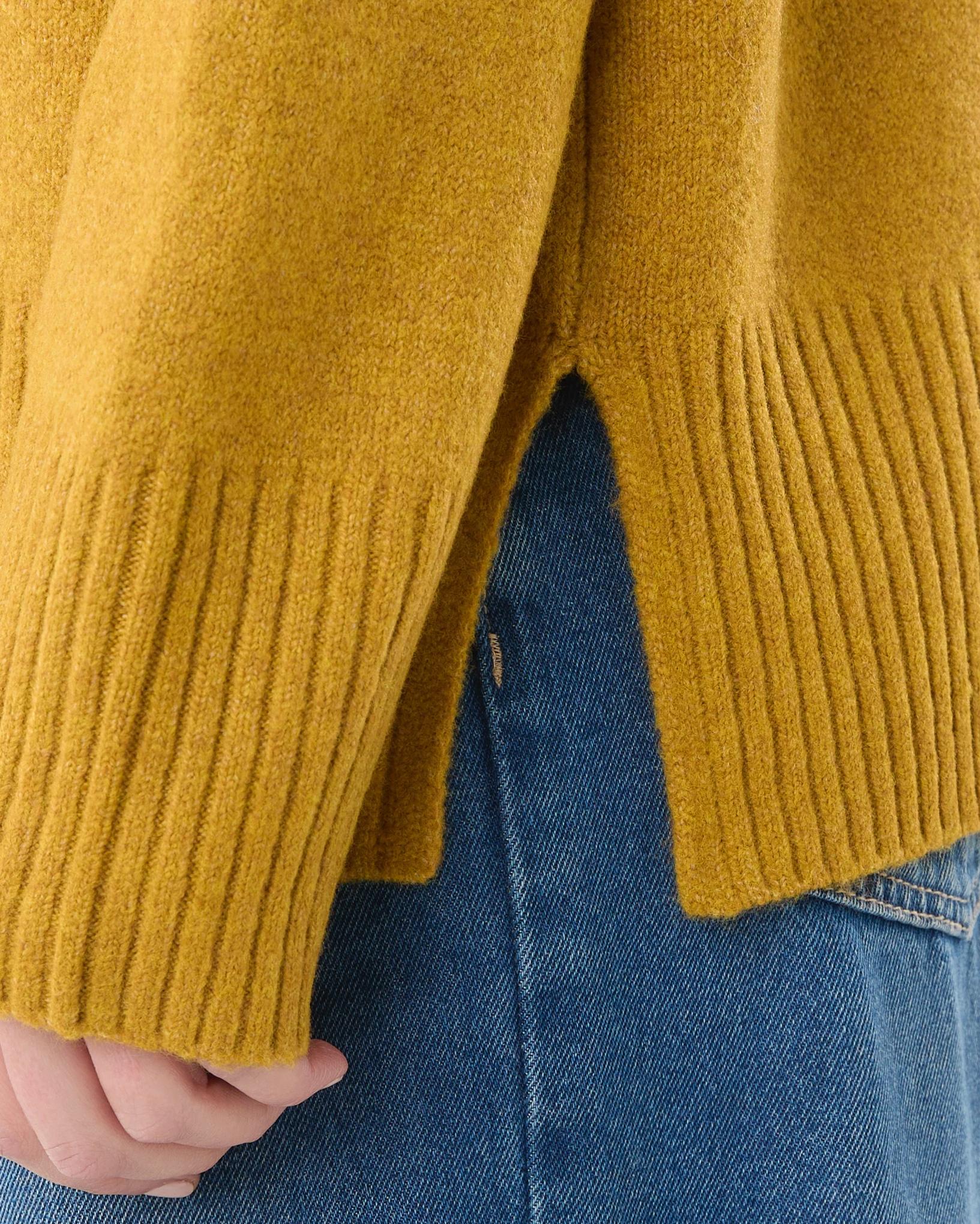 6 Funnel Split Hem Jumper Yllw Brass, 6 of 6