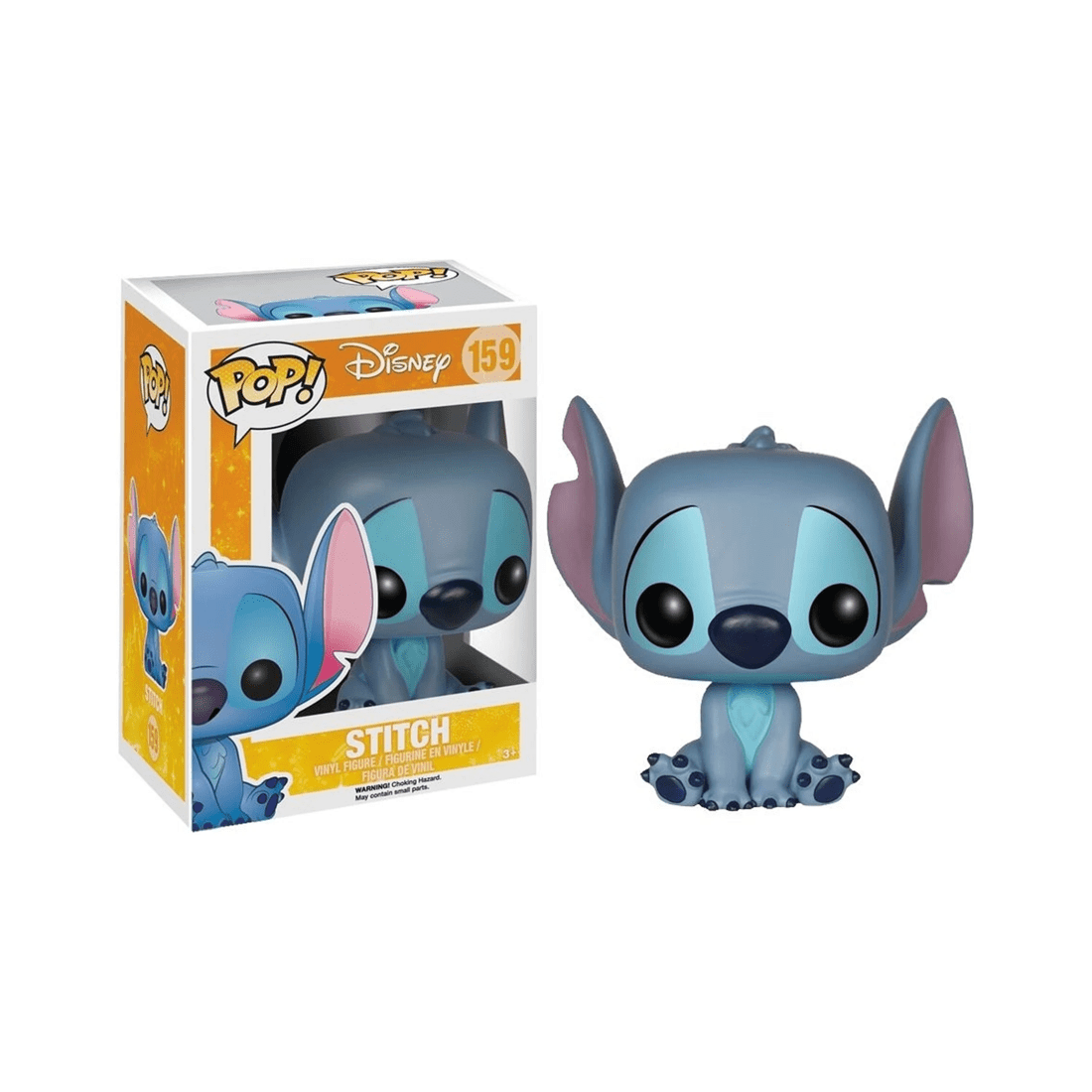1 Pop Vinyl Figurine Lilo And Stitch - Stitch Seated Vinyl Toy 10cm - Box - Blue, 1 of 3