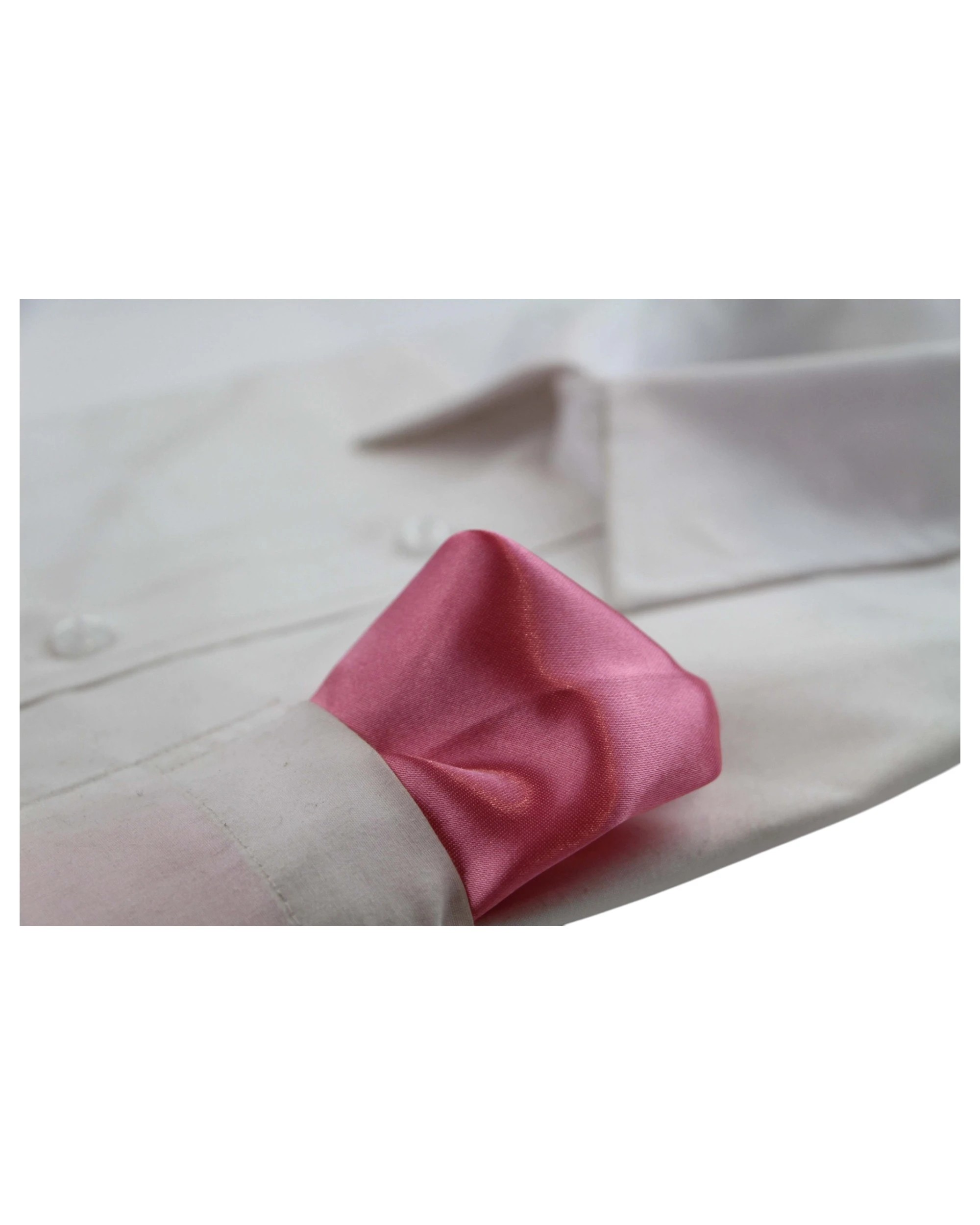 3 Zasel Mens Pocket Square - Pink, 3 of 3