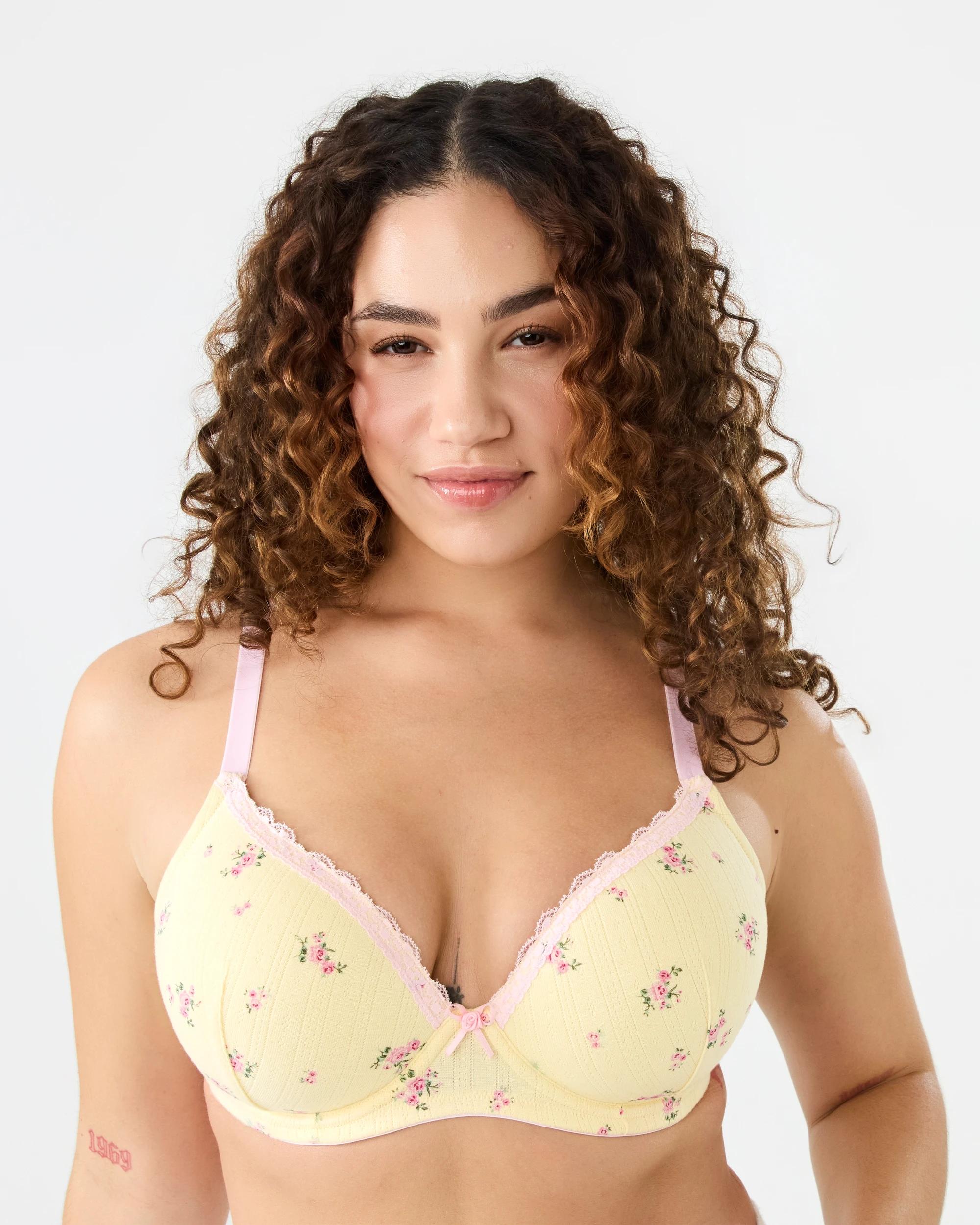 1 Full Figure Pointelle T-shirt Bra Wild Rose