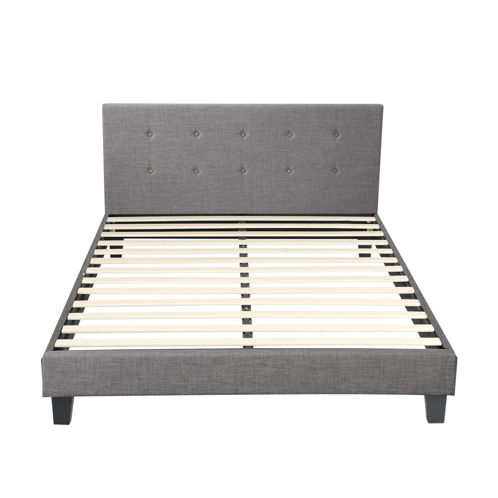 8 Oikiture Queen Bed Frame Bed Platform
 - Grey, 8 of 10