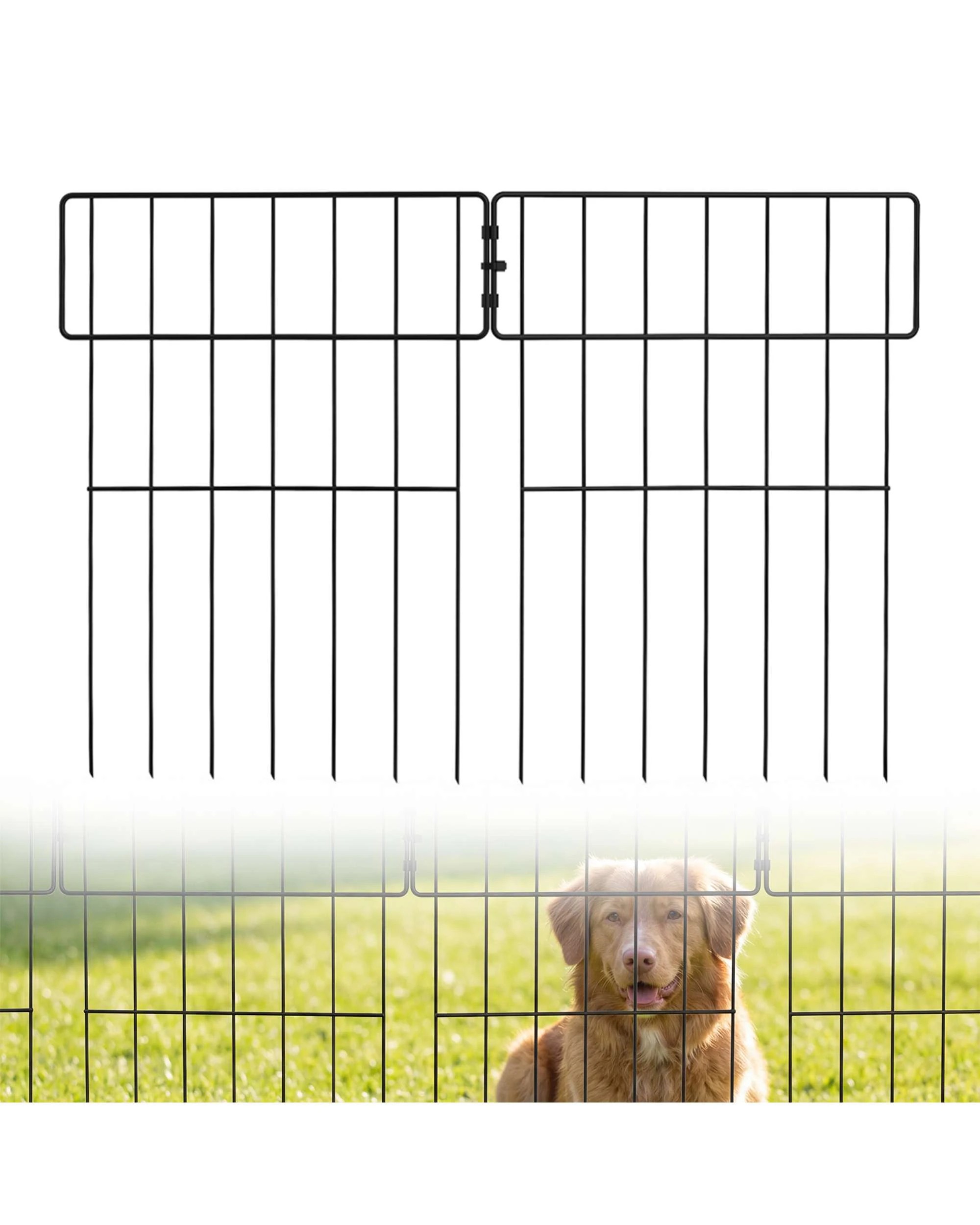 3 Advwin Garden Fence DIY Flower Bed Pet Barrier Border, 3 of 8