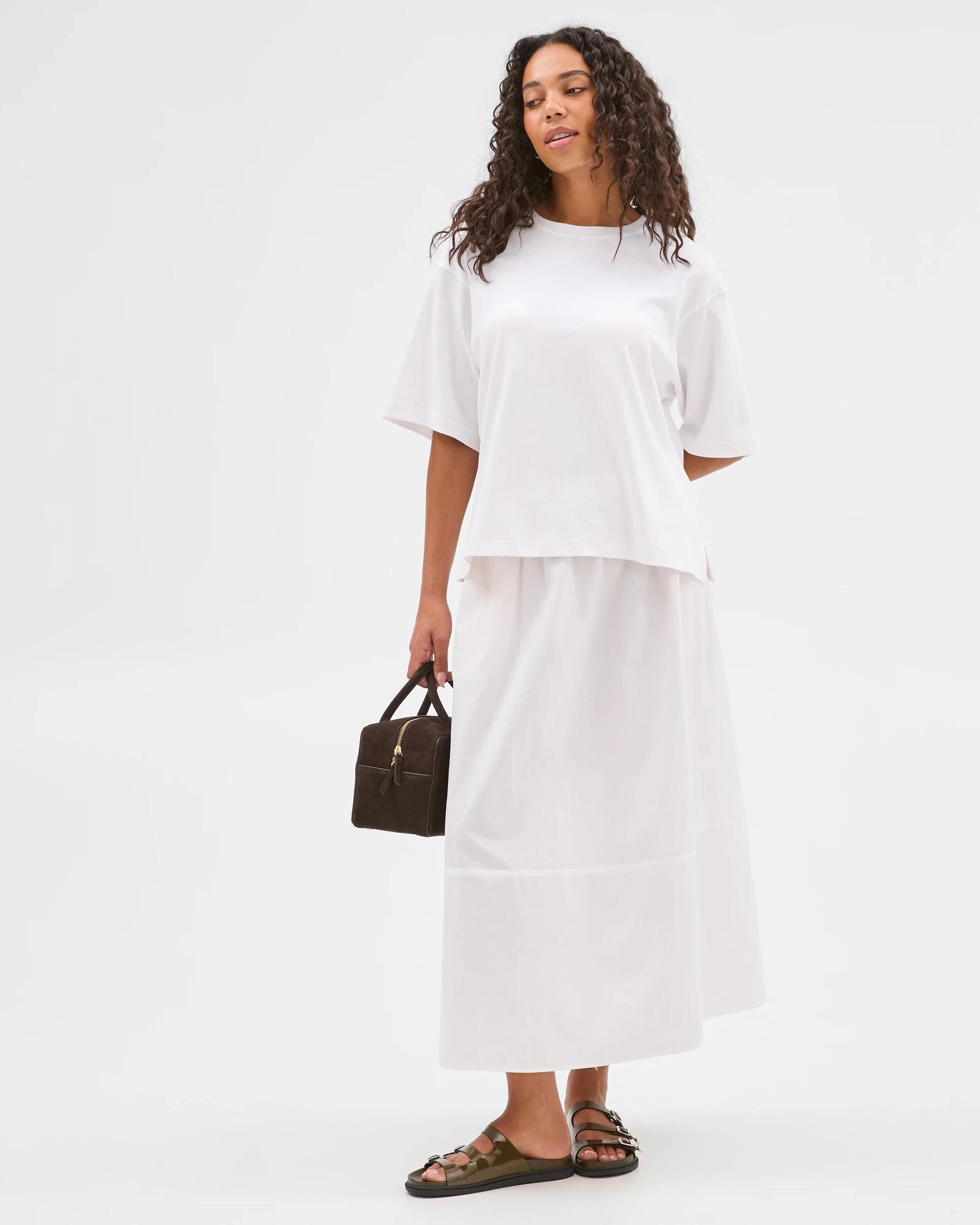 3 Target Australian Cotton Heavyweight Boxy T-Shirt WHITE, 3 of 6