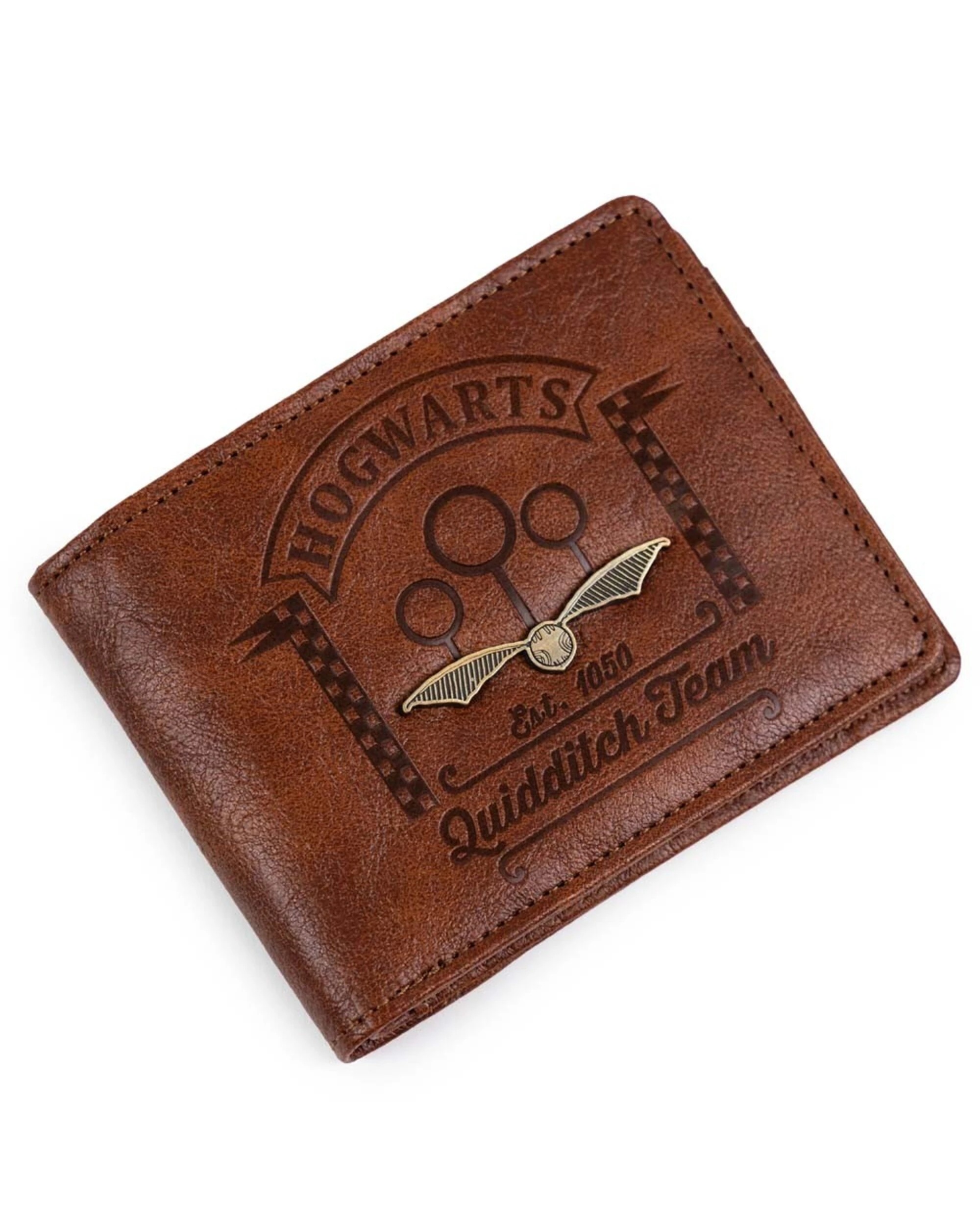 1 Harry Potter 25th Anniversary - Hogwarts Quidditch Team Bi-Fold Wallet - ONE SIZE - Brown, 1 of 3