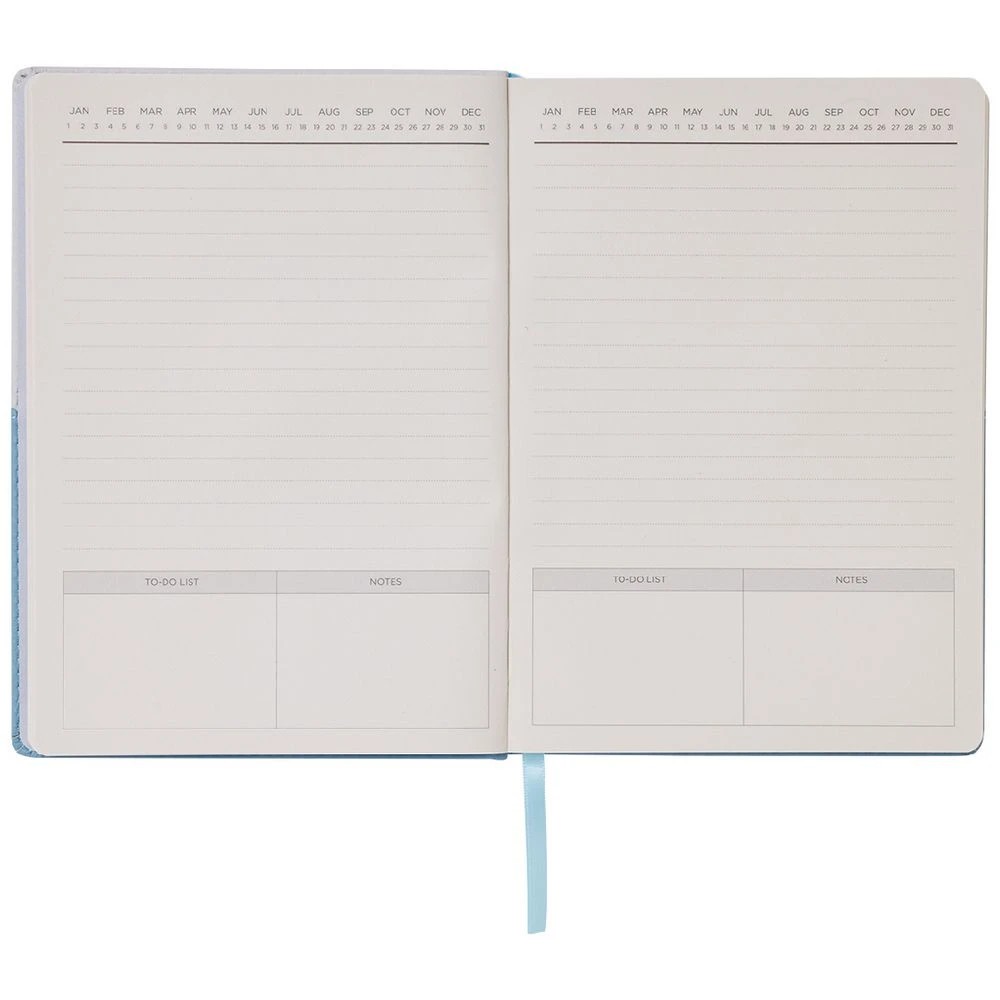 6 Otto A5 Day to Page Two-tone Undated Diary 192 page Blue, 6 of 7