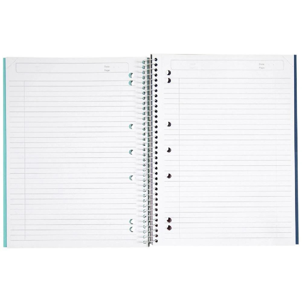 2 Colourhide A4 5 Subject Book 250 Page Teal, 2 of 2