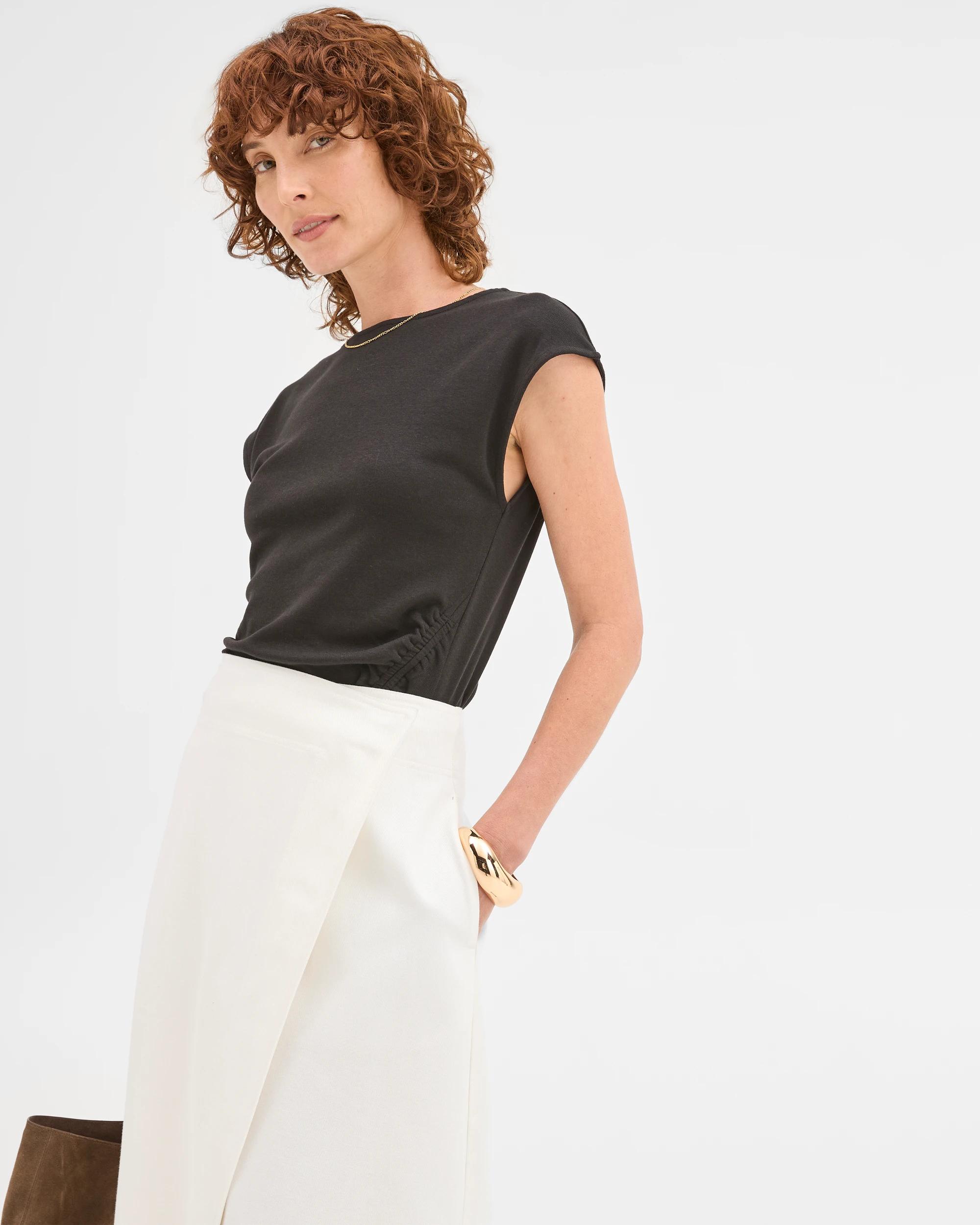 2 Target Woman Wrap Midi Skirt CHALK, 2 of 7