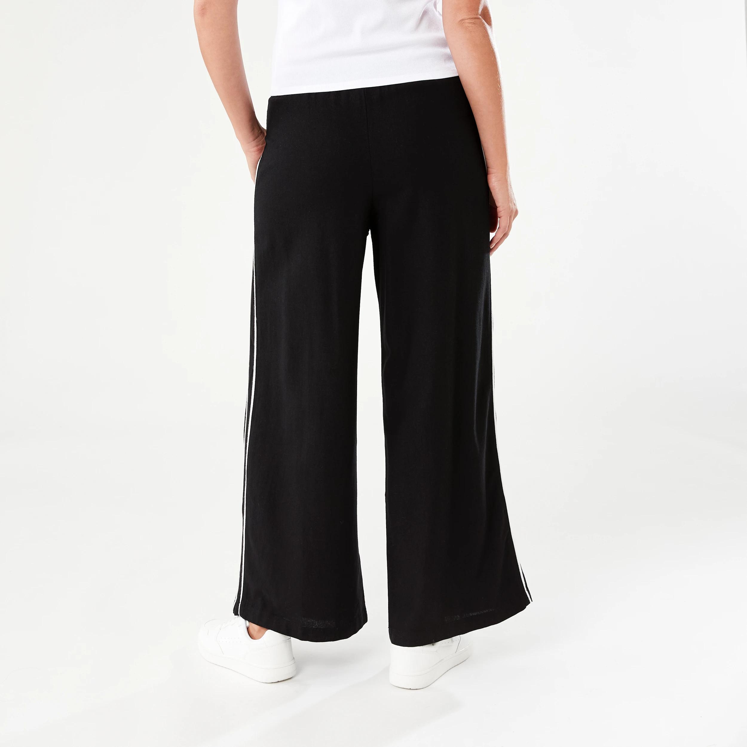 3 Wide Side Stripe Pants BLACK, 3 of 6