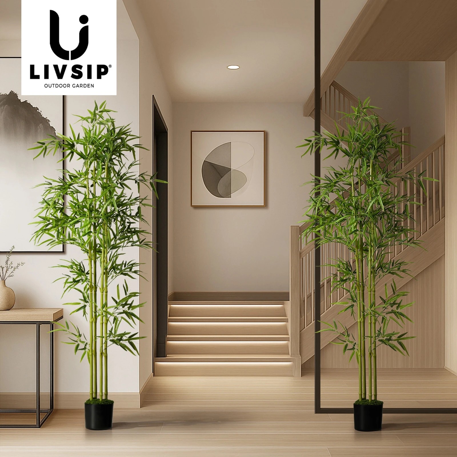 6 Livsip 2 Pack 180cm Artificial Bamboo Tree - Green, 6 of 10
