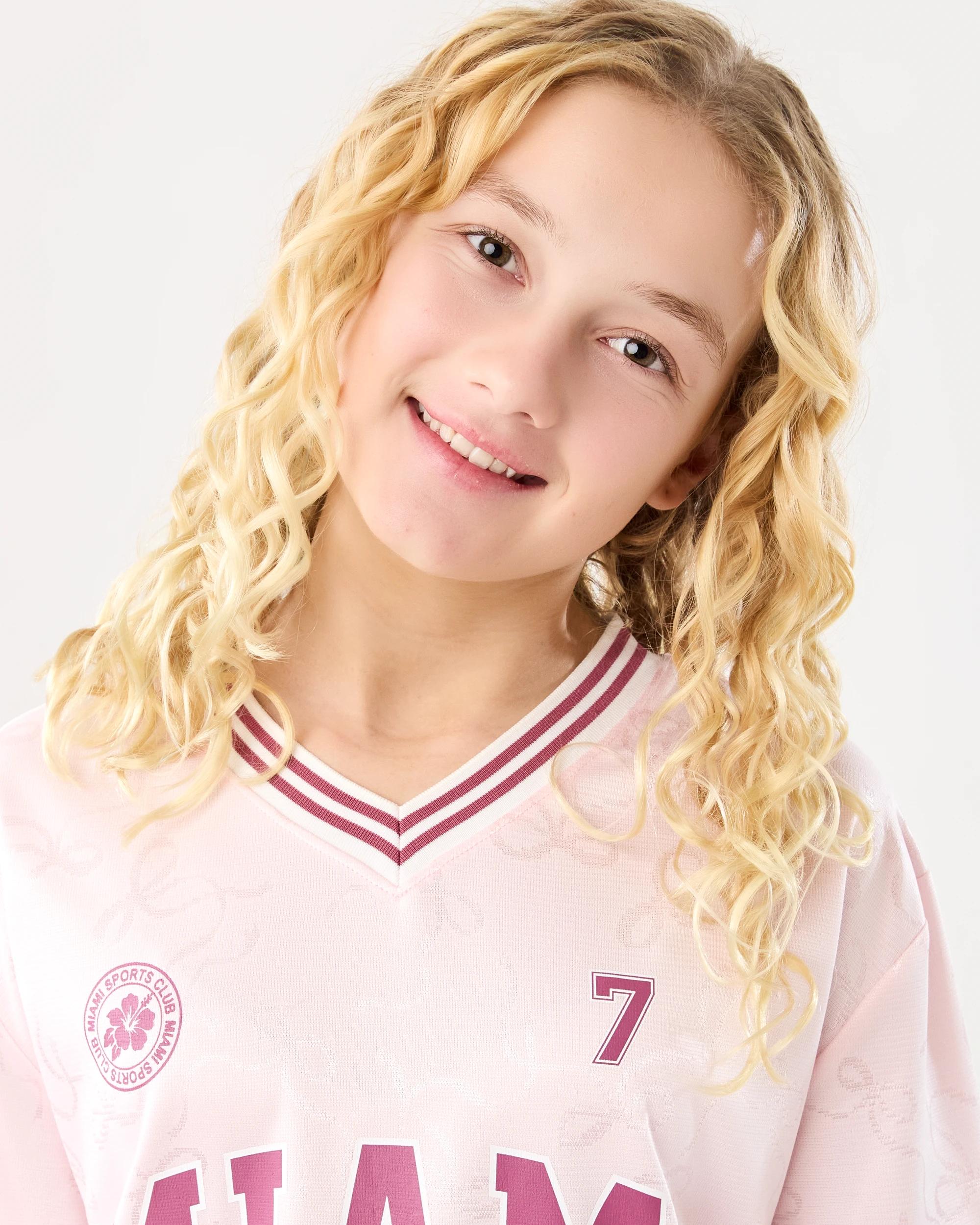 3 Mesh T-shirt Pink Text, 3 of 8