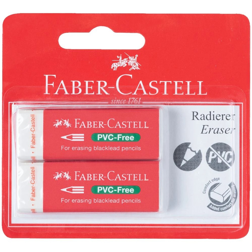 3 Faber-Castell PVC-free Eraser 2 Pack, 3 of 3