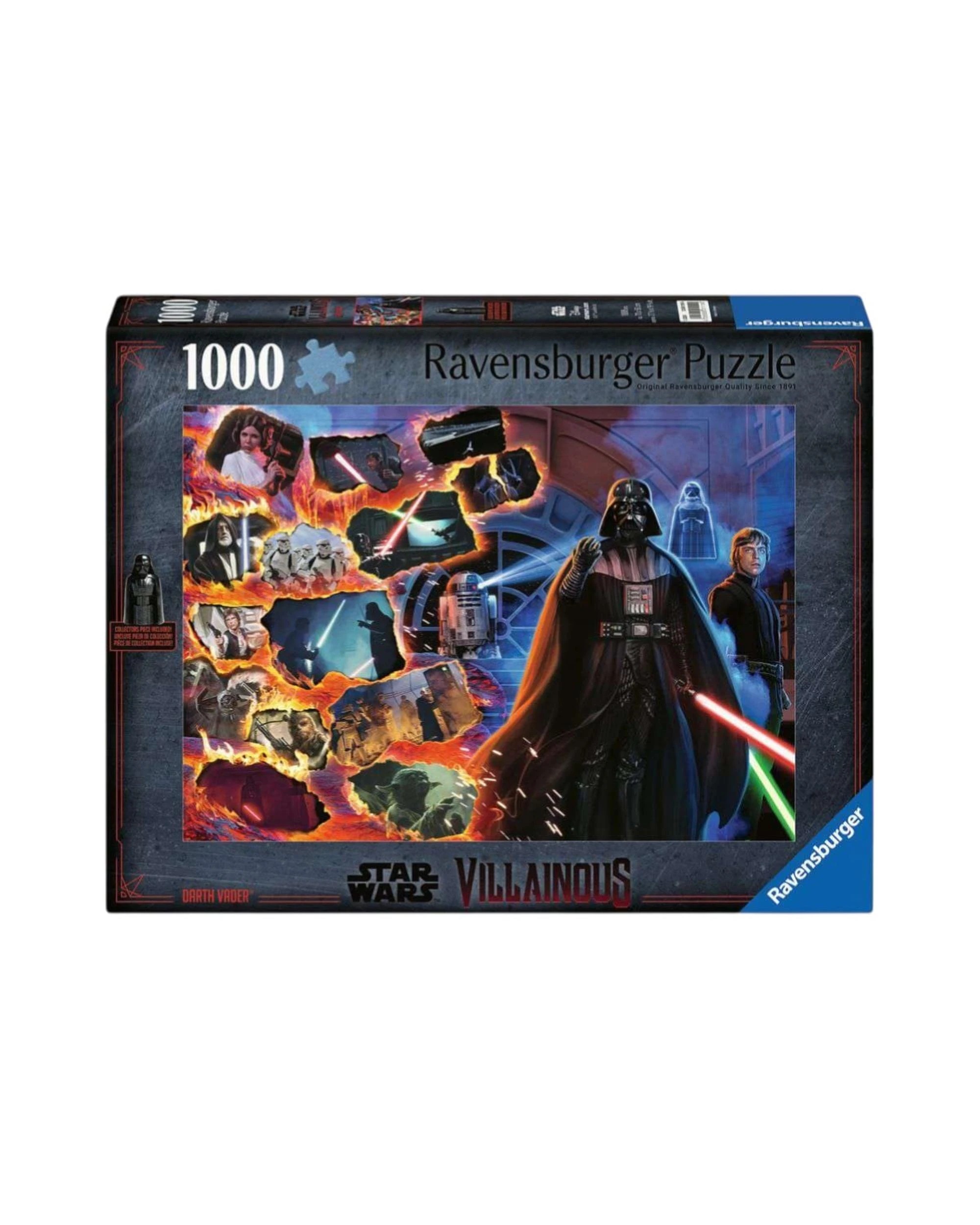 1 Ravensburger Stars Wars Villainous Darth Vader 1000 Piece Jigsaw Puzzle with Figure, 1 of 3