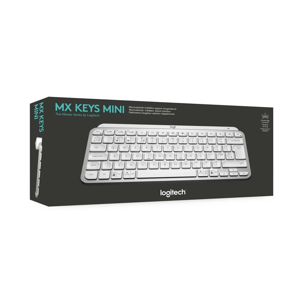 9 Logitech MX Keys Mini Wireless Keyboard Grey, 9 of 10