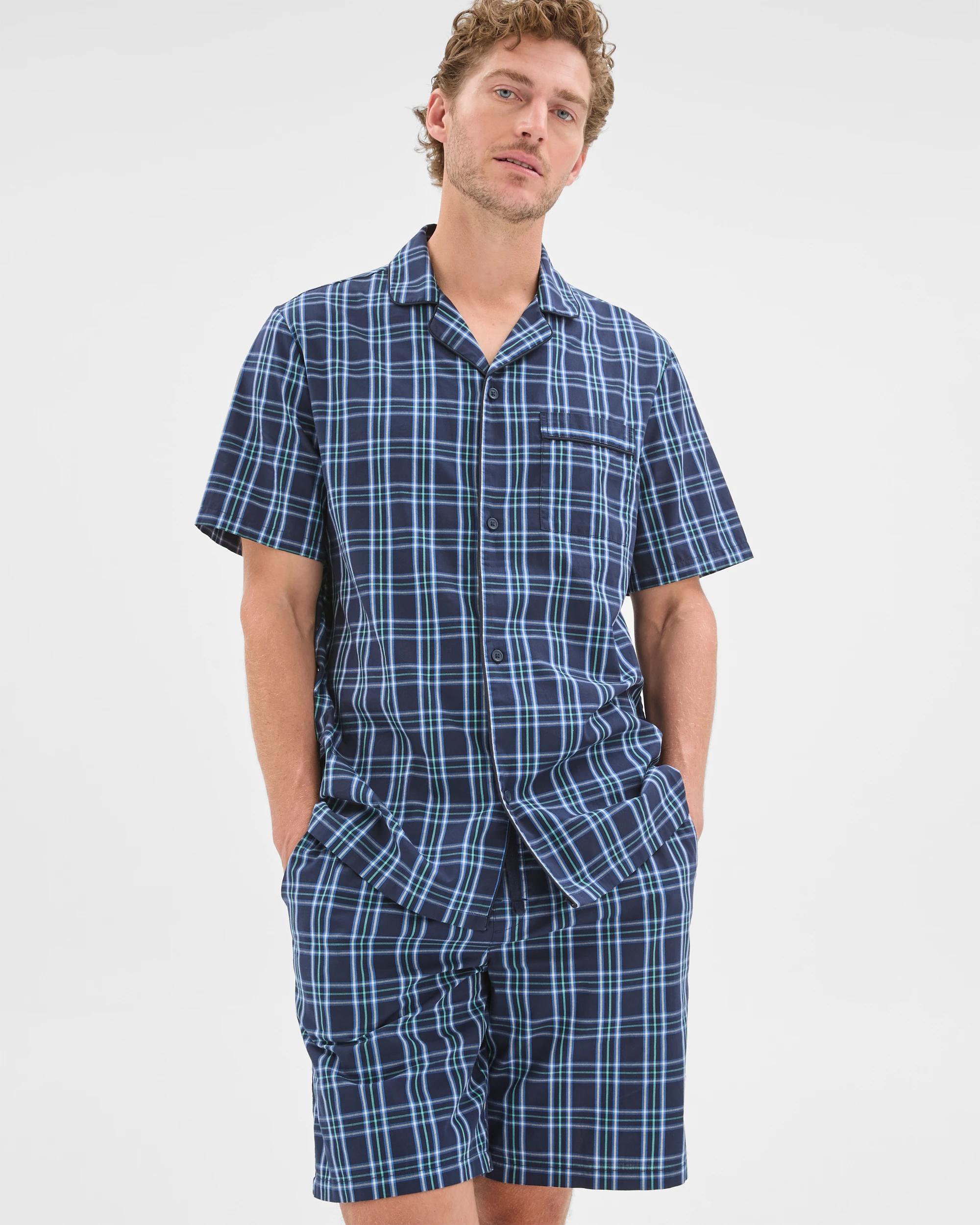 2 Maxx Woven Poplin Pyjama Set NAVY, 2 of 7