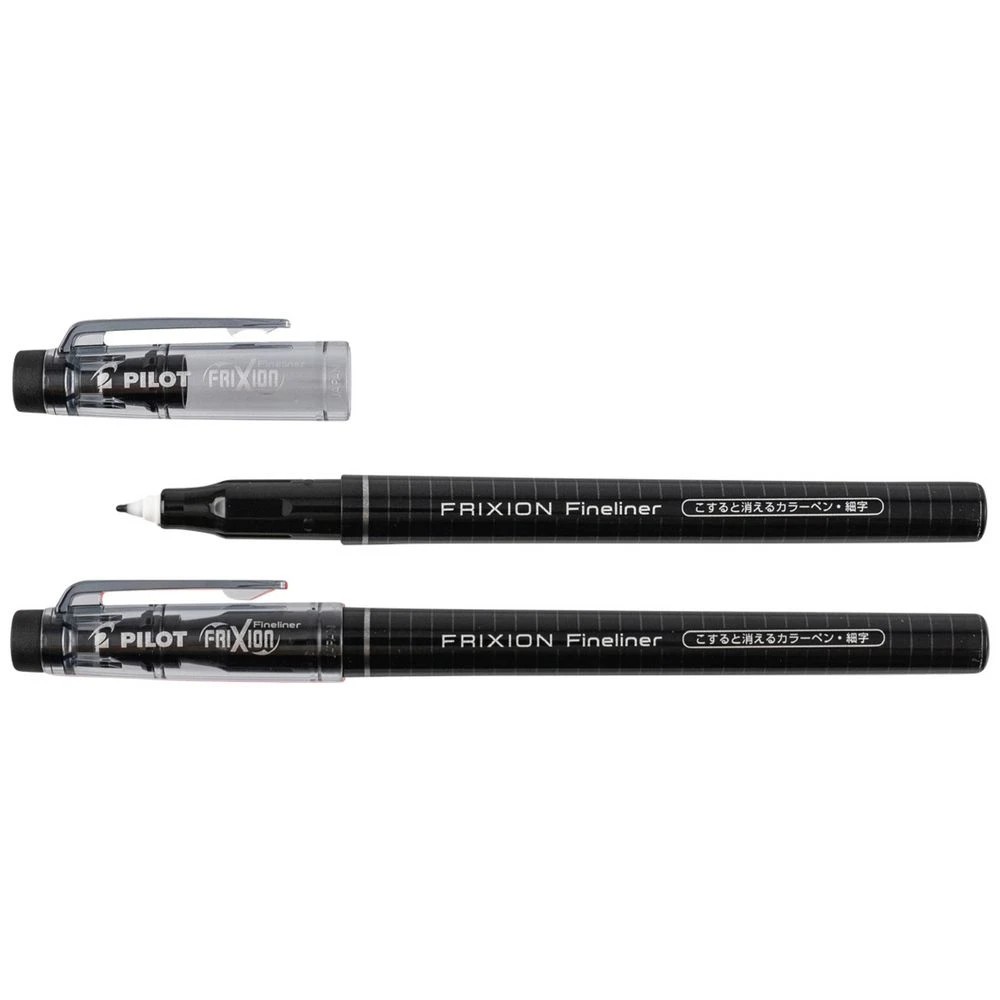 3 PILOT FriXion Erasable Fineliner 0.45mm Black 2 Pack, 3 of 7