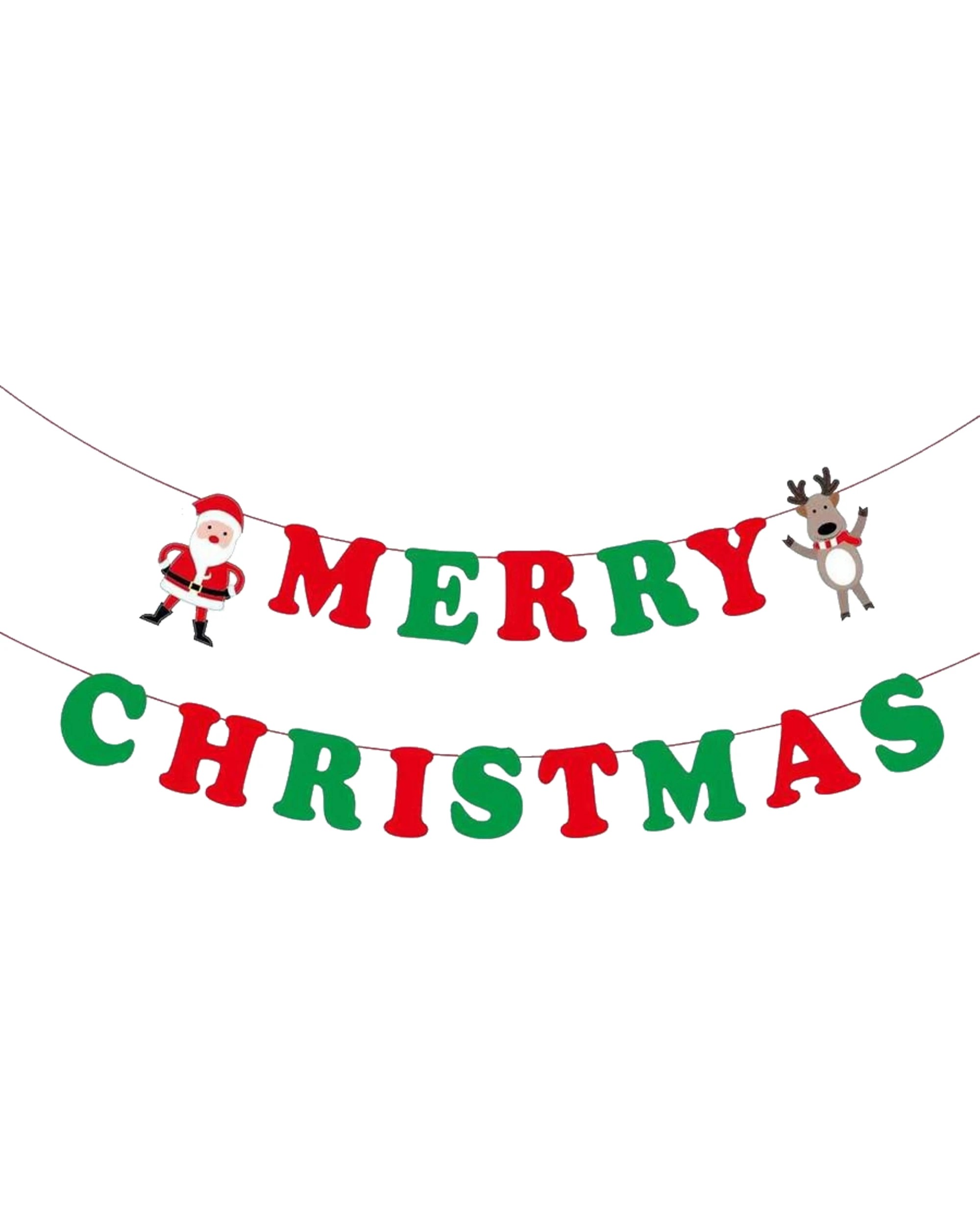 1 JD Party Merry Christmas Letter Banner 5m - Multi, 1 of 1