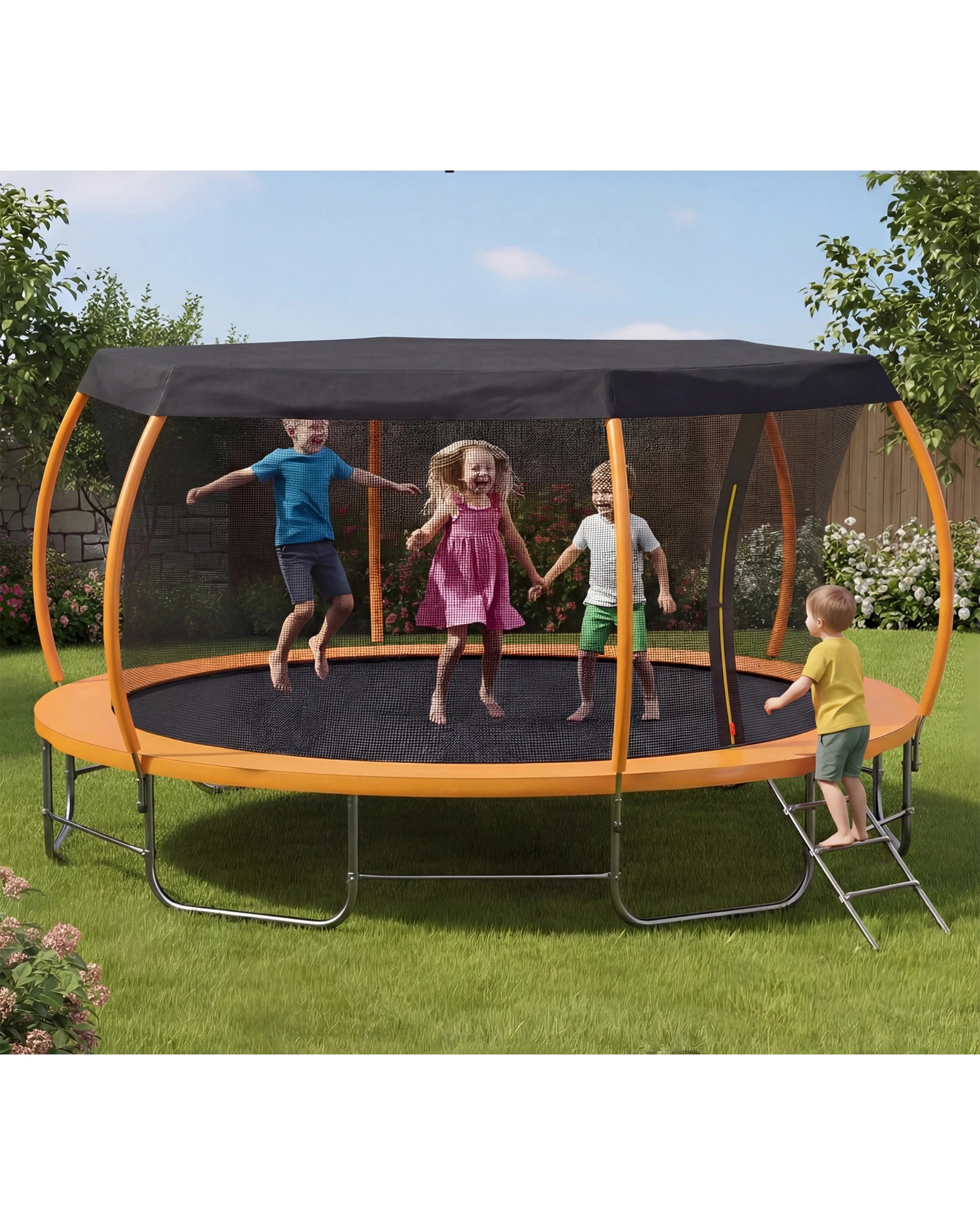 4 Advwin Trampoline Dust Shade Cover for 12FT 6 Poles Trampoline, 4 of 5