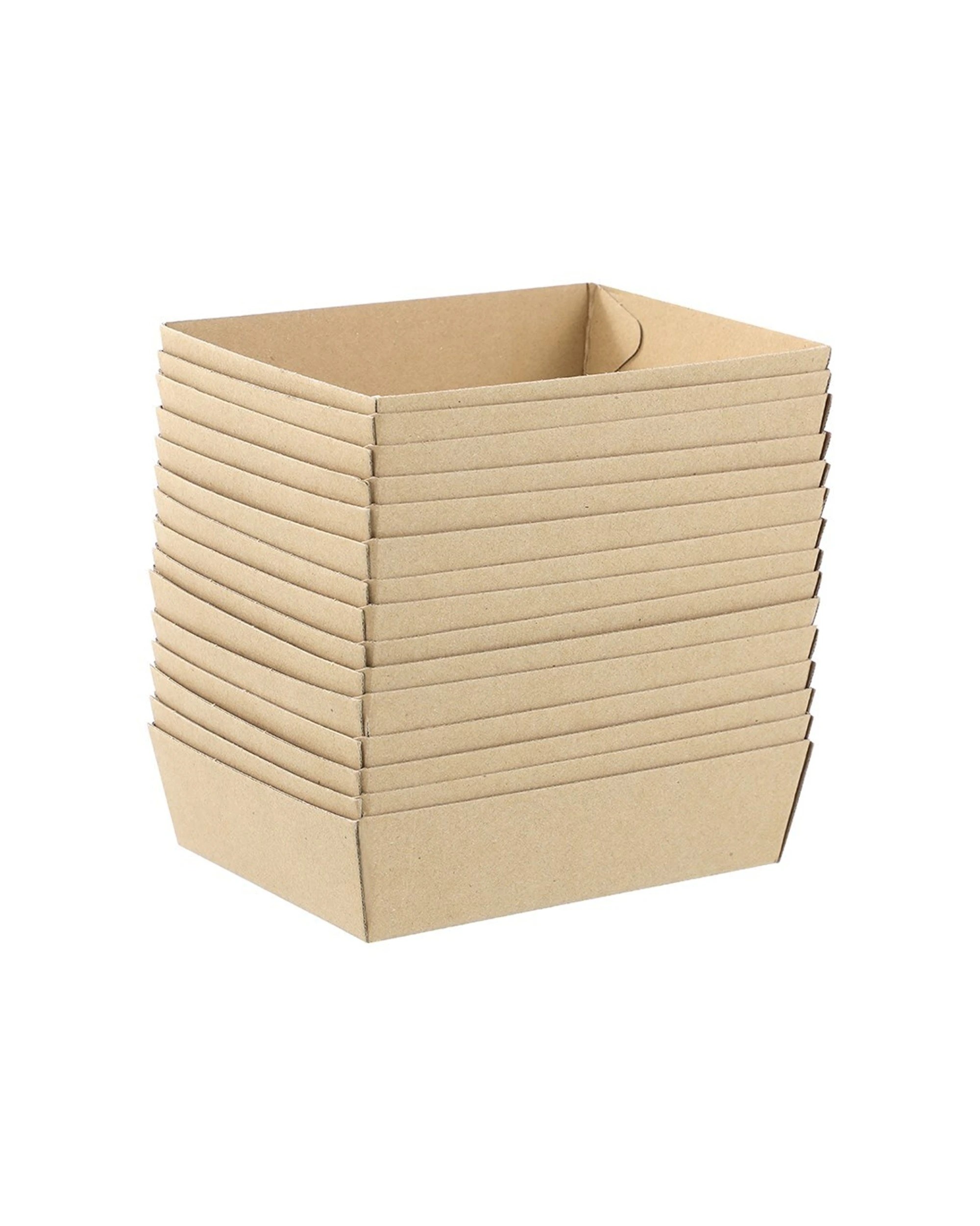 2 15pc Lemon And Lime 18.5cm Eco Kraft Disposable Food/takeaway Serving Tray Plate
 - Natural, 2 of 4