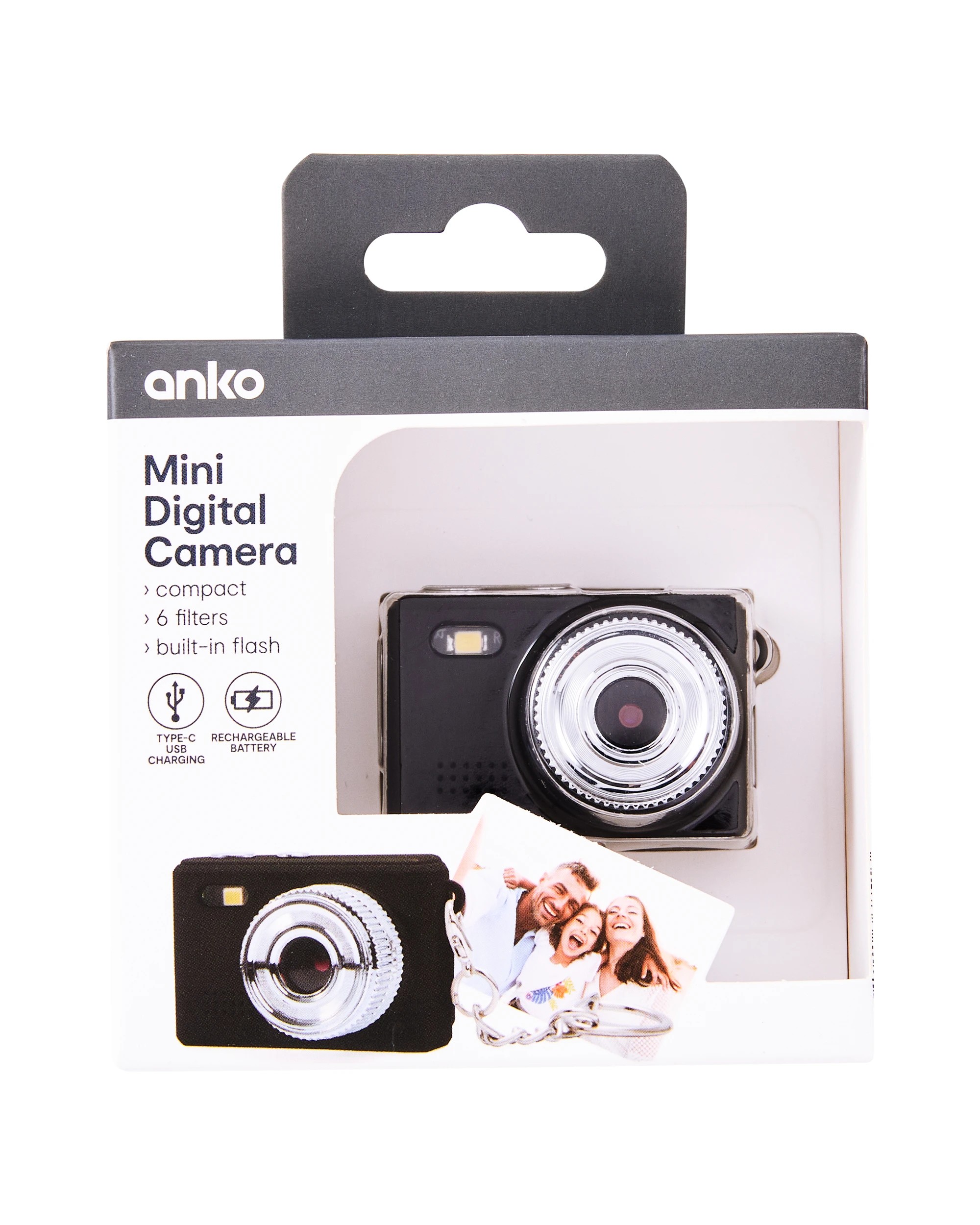 5 Mini Digital Camera - Black, 5 of 6
