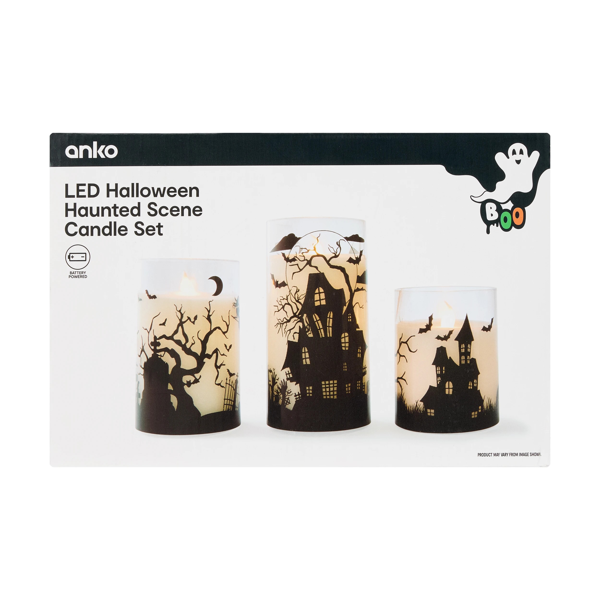 10 LED Halloween Haunted Scene Candle Set, 10 of 10