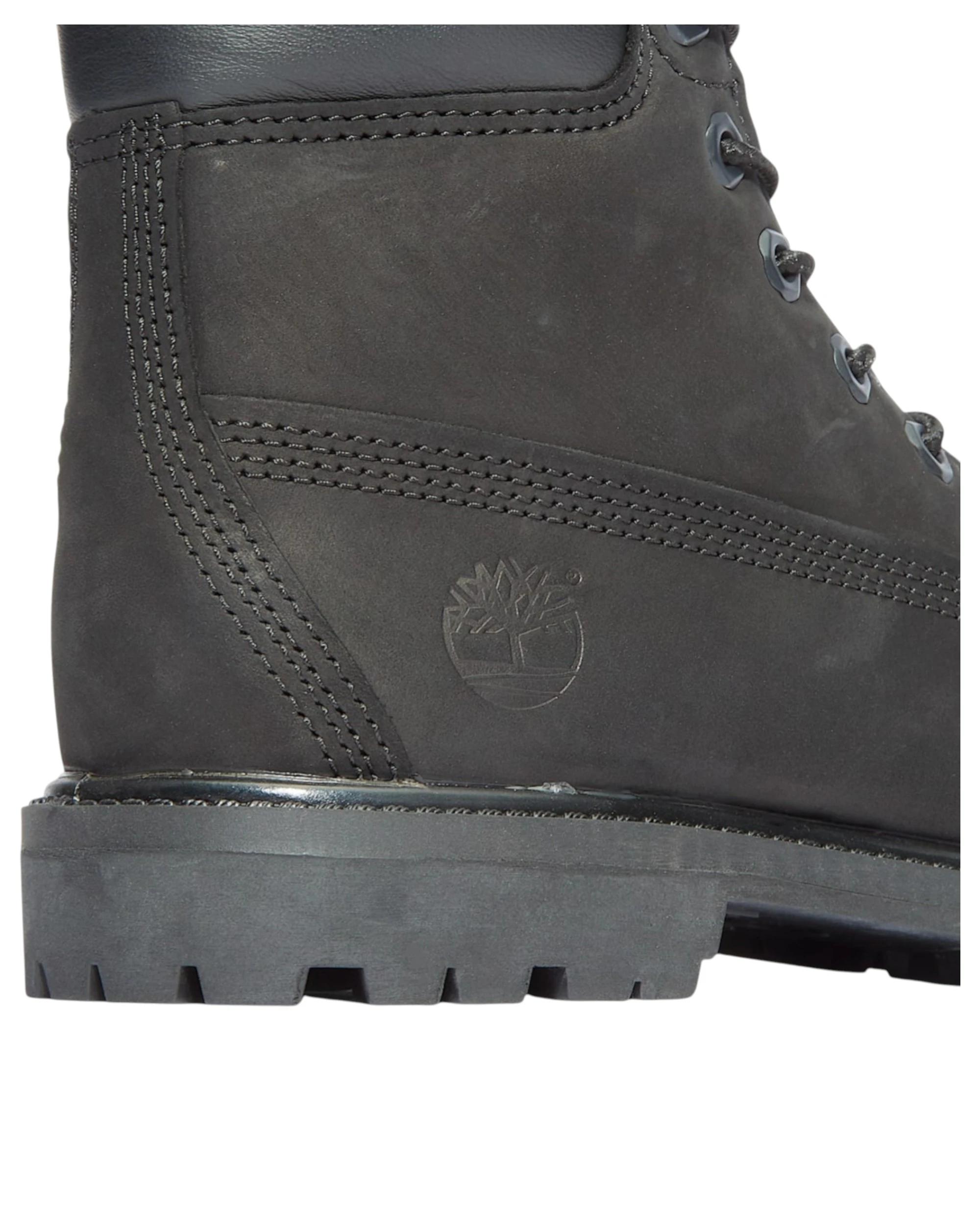 6 Timberland Womens 6-Inch Premium Black Nubuck Waterproof Boots BLACK, 6 of 7