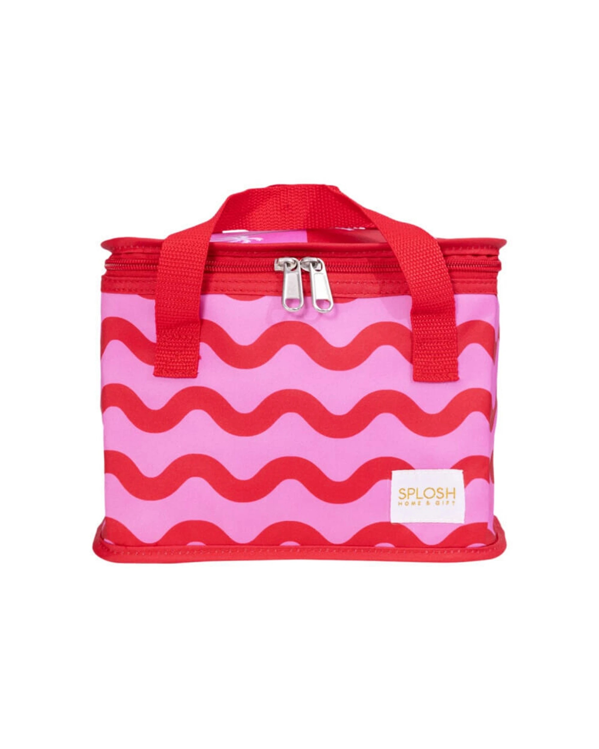 3 Splosh 2PK Summer Waves Insulated Soft Lunch Bag Food & Drink Storage 24x17cm - Pink, 3 of 6