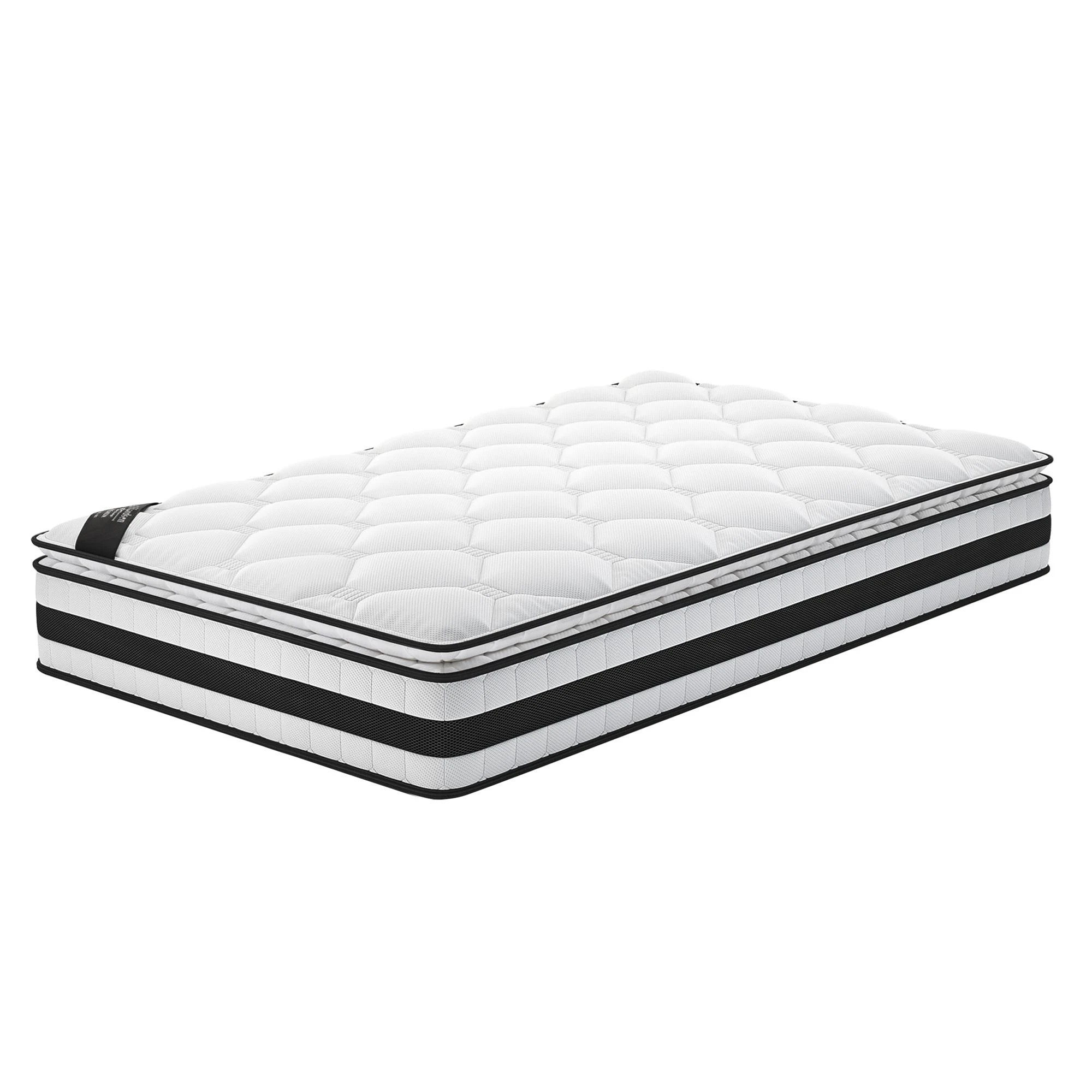 1 Alfordson 22cm Mattress Pillow Top Memory Foam Medium Firm - Single Bed, 1 of 10