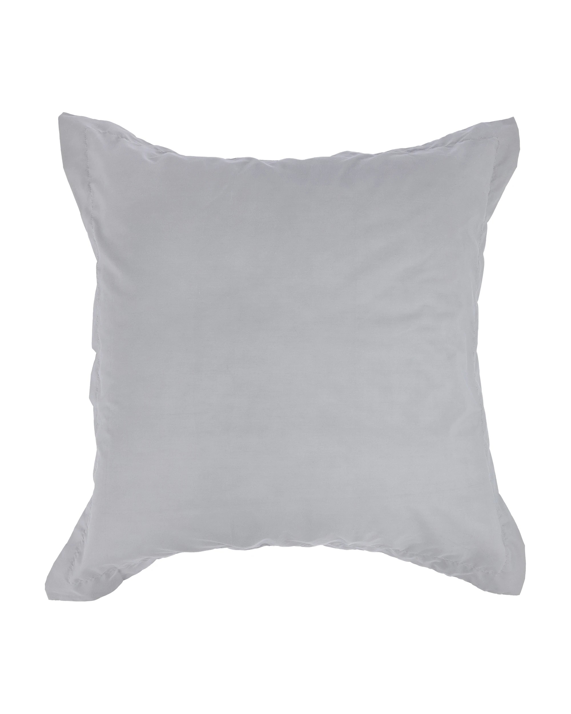 1 250 Thread Count Cotton Rich European Pillowcase - Light Grey, 1 of 5