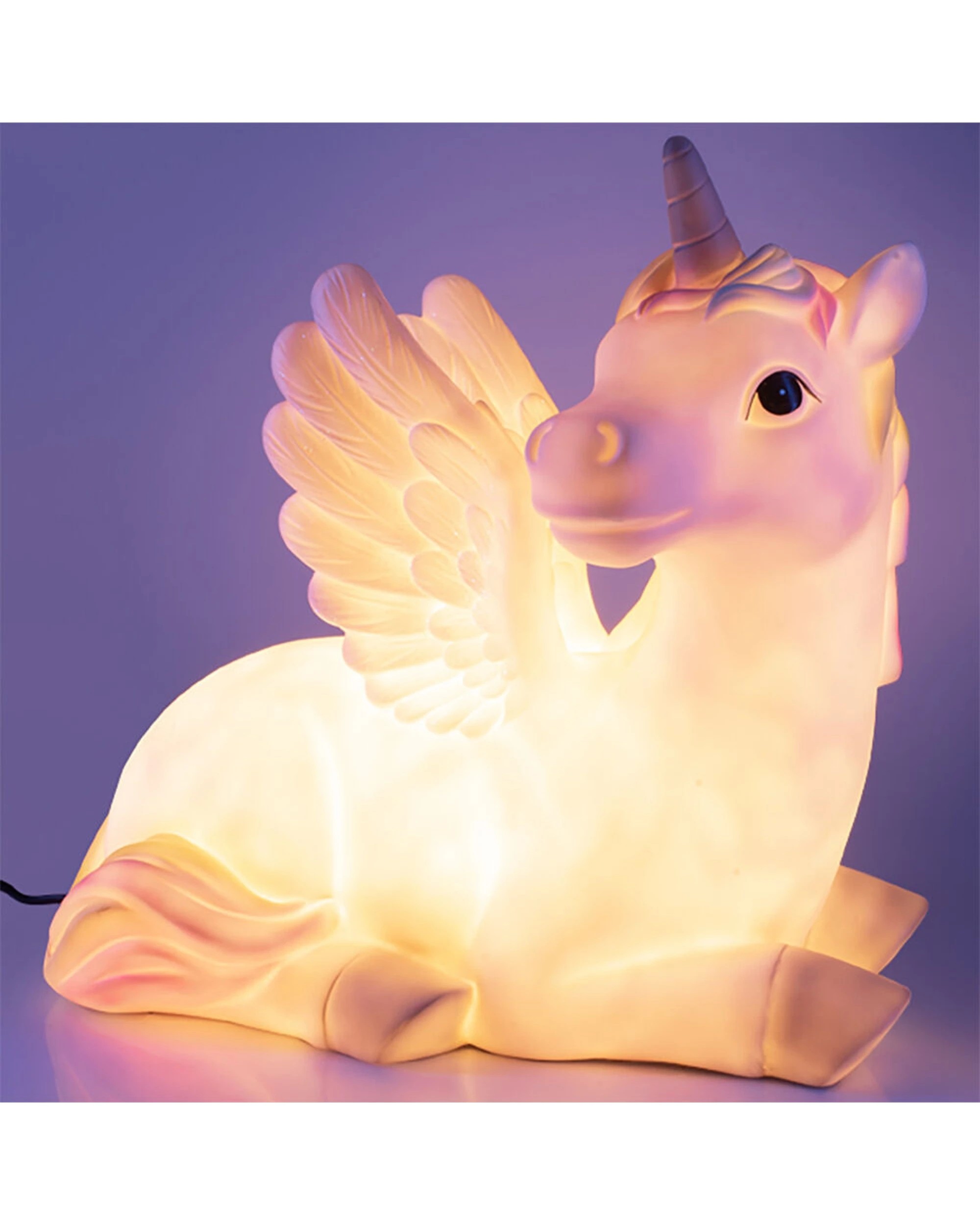2 MDI Aus Unicorn Kingdom Giant Table Lamp Children Bedside Decor Unicorn 41x25.2x40cm - Multi, 2 of 5