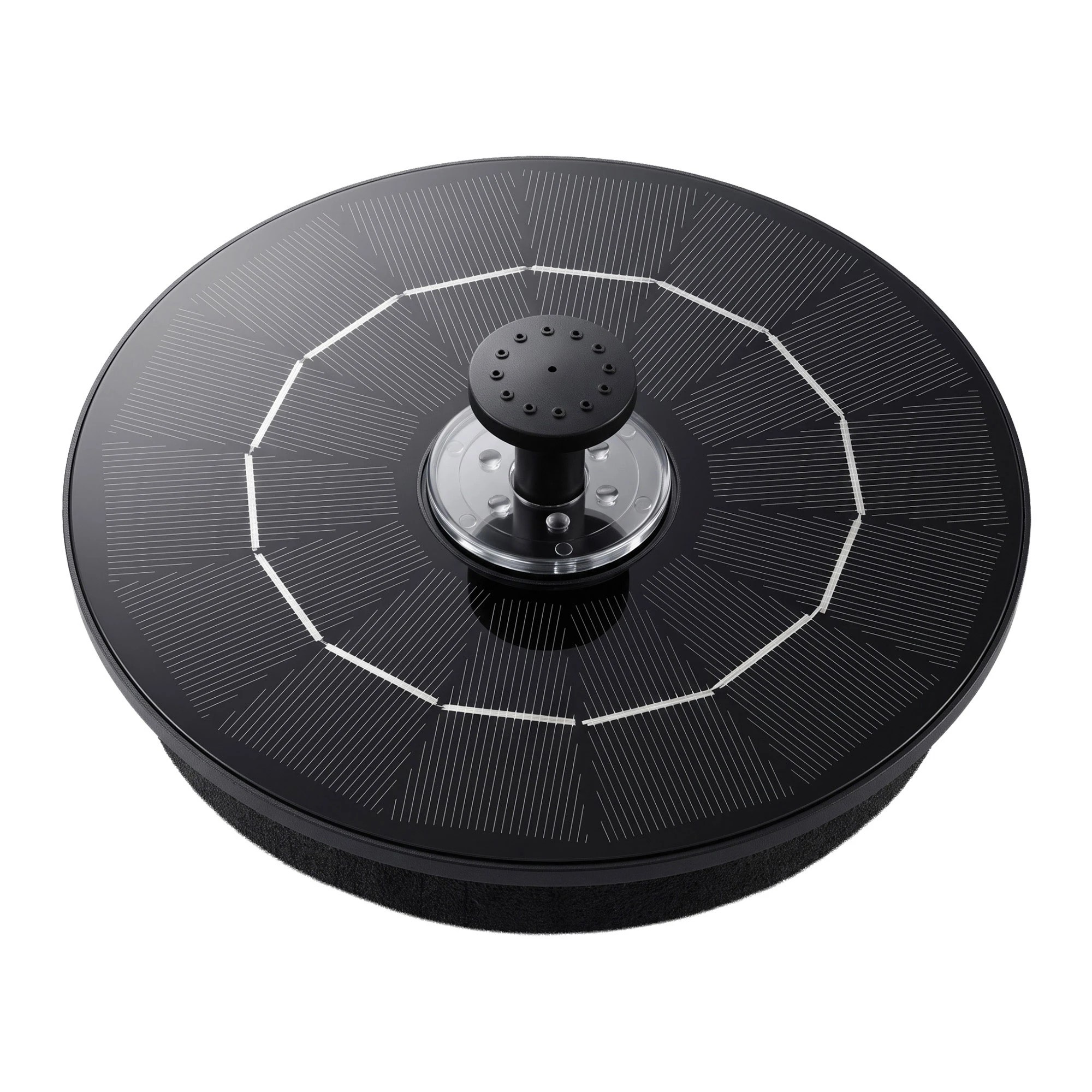 3 Gardeon Solar Fountain Pump Bird Bath LED Lights 165 L/h Flow 17cm - Black, 3 of 9