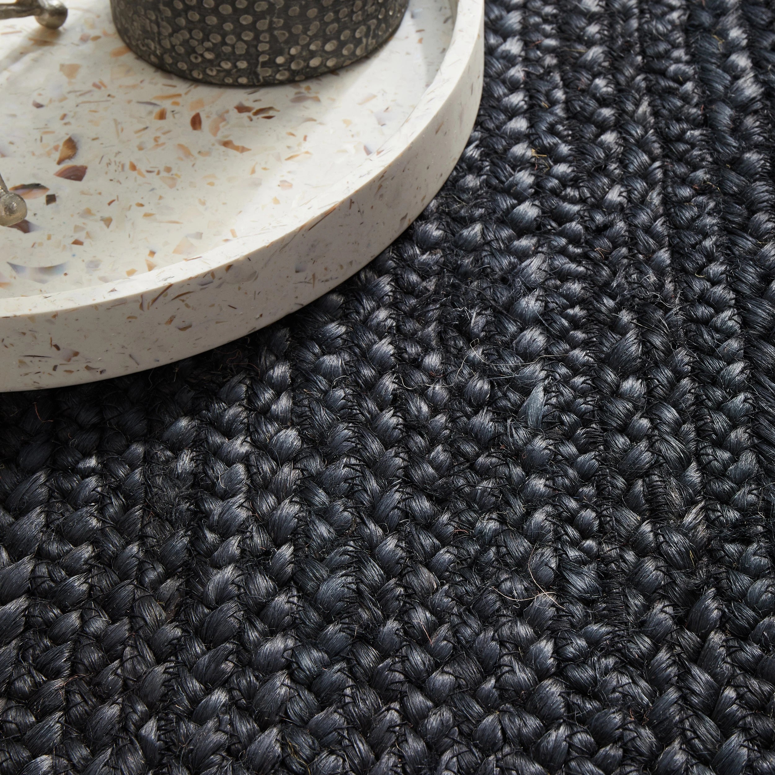 8 Common Ground Rugs Shoreline Black 400x80cm - Large Jute Rug - Black, 8 of 10